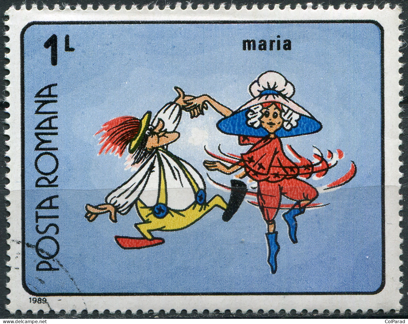 ROMANIA - 1989 - STAMP CTO - Cartoons "Maria's Adventure" - Unused Stamps