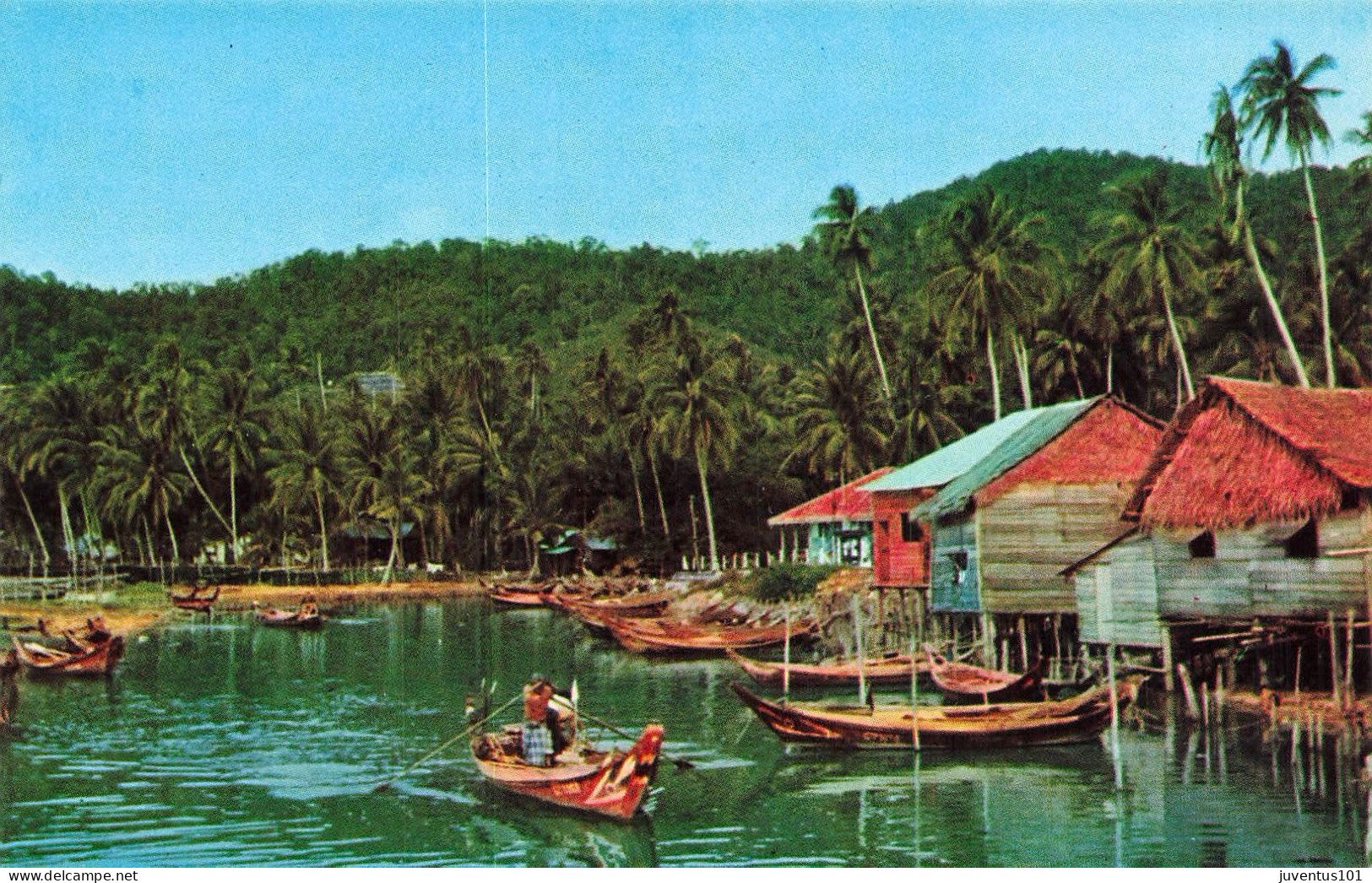 CPSM Malaysia-Riverine Kampong-Penang       L2788 - Malesia