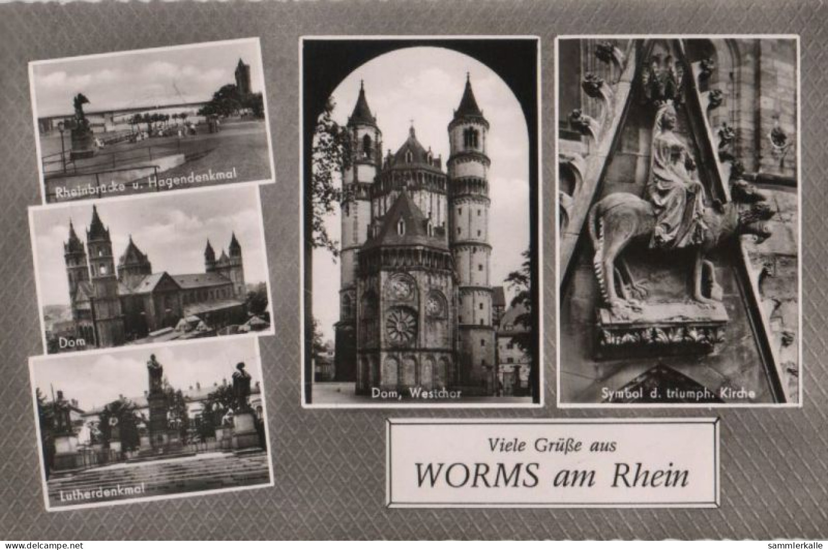 35697 - Worms - U.a. Lutherdenkmal - 1961 - Worms