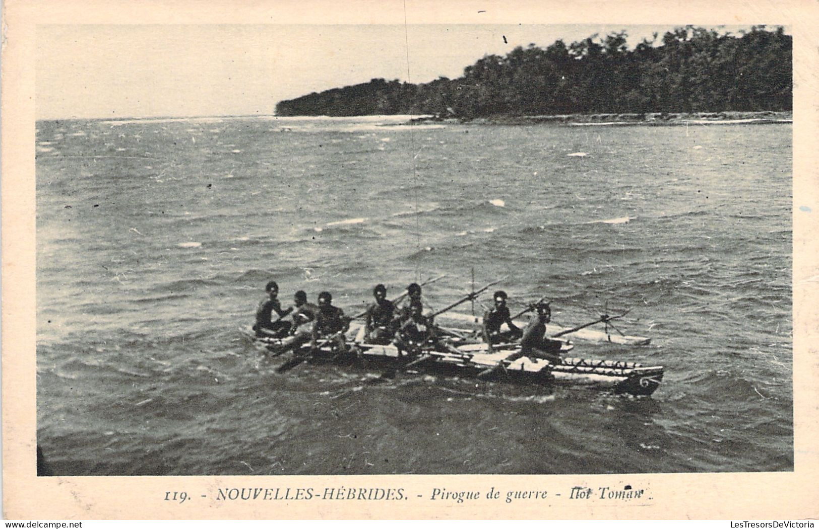 Nouvelles Hebrides - Pirogue De Guerre - Vanuatu -  Carte Postale Ancienne - Vanuatu