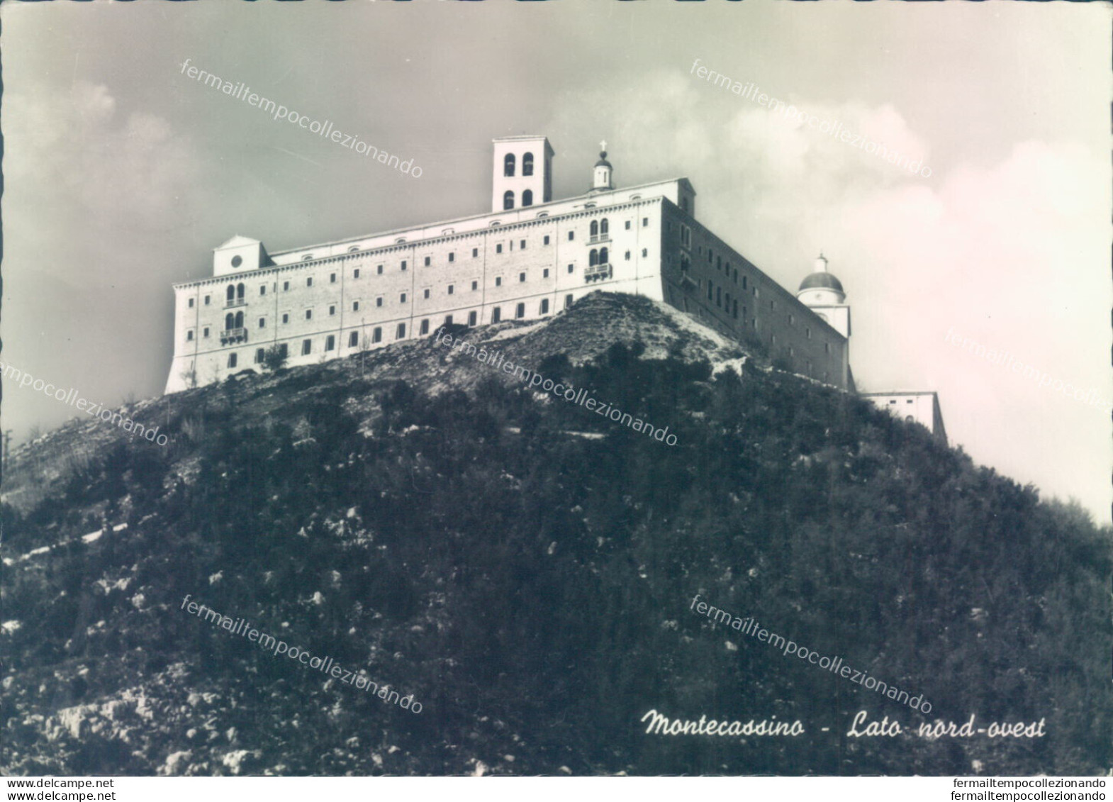 Ab552 Cartolina Montecassino Lato Nordo Vest Provincia Di Frosinone - Frosinone