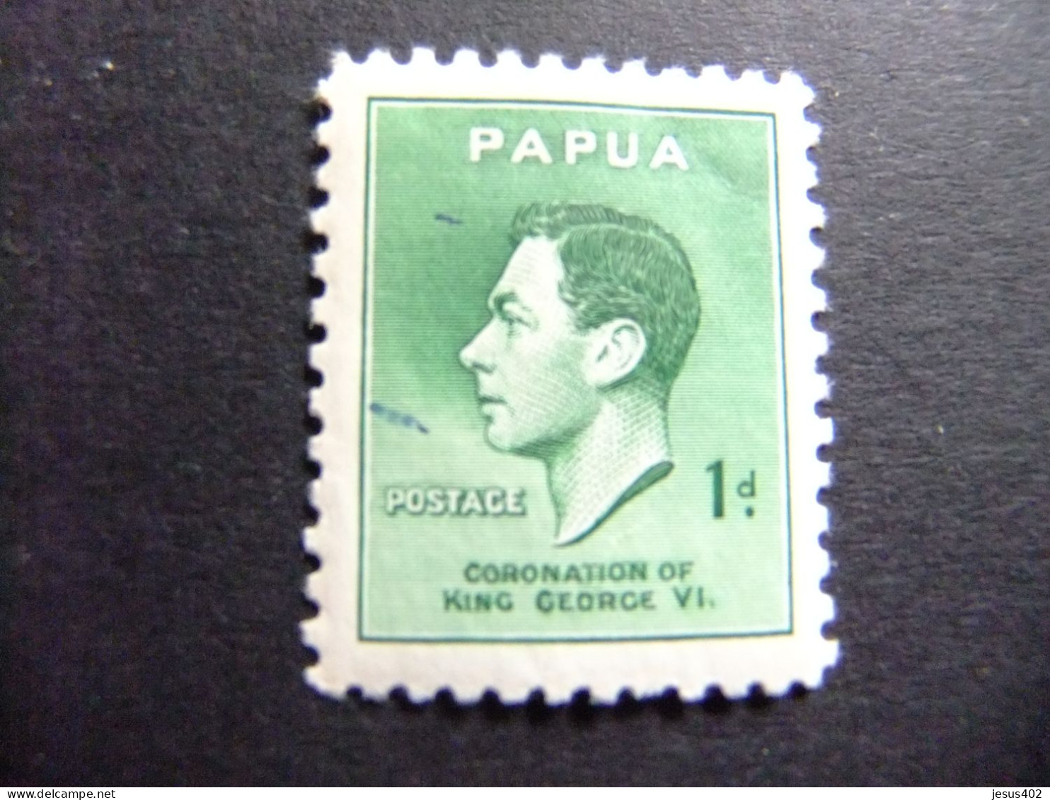 52 PAPUA NEW GUINEA PAPOUSIE 1937 / CORONACION GEORGE VI / YVERT 105 MH - Papua-Neuguinea