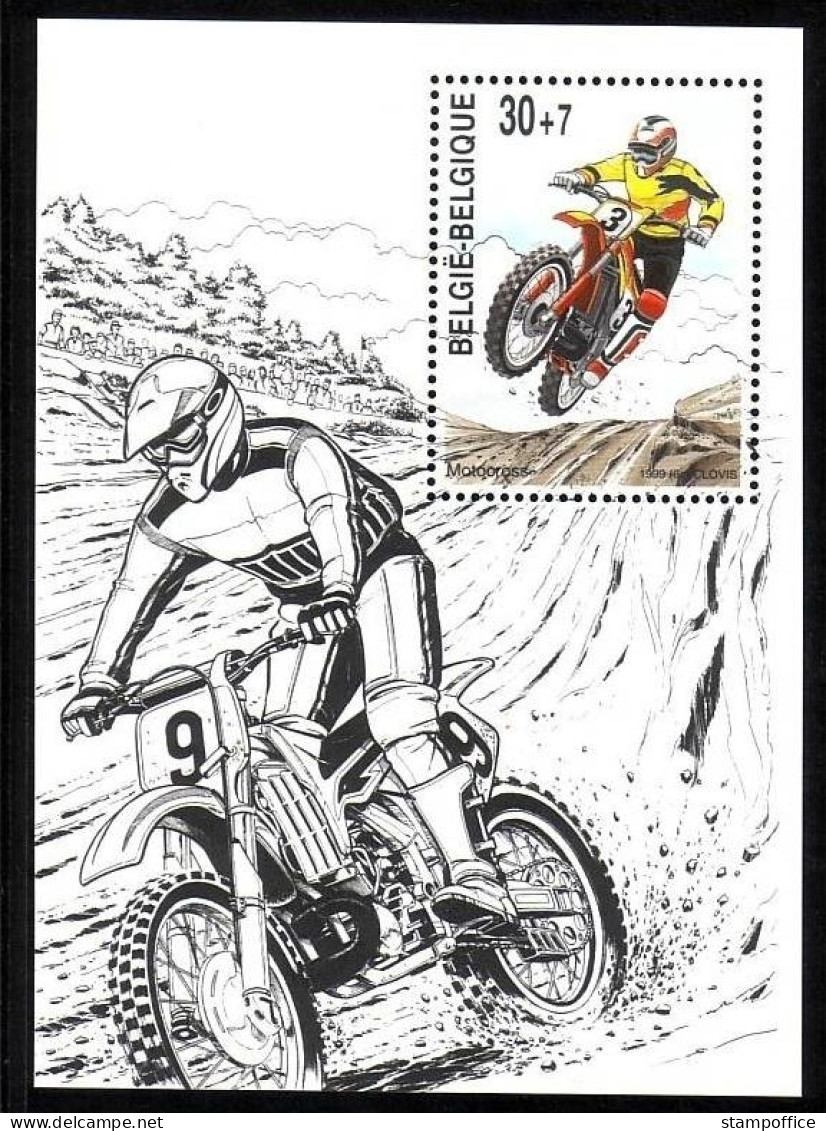 BELGIEN BLOCK 72 POSTFRISCH(MINT) MOTORRADSPORT - MOTOCROSS - Motorräder