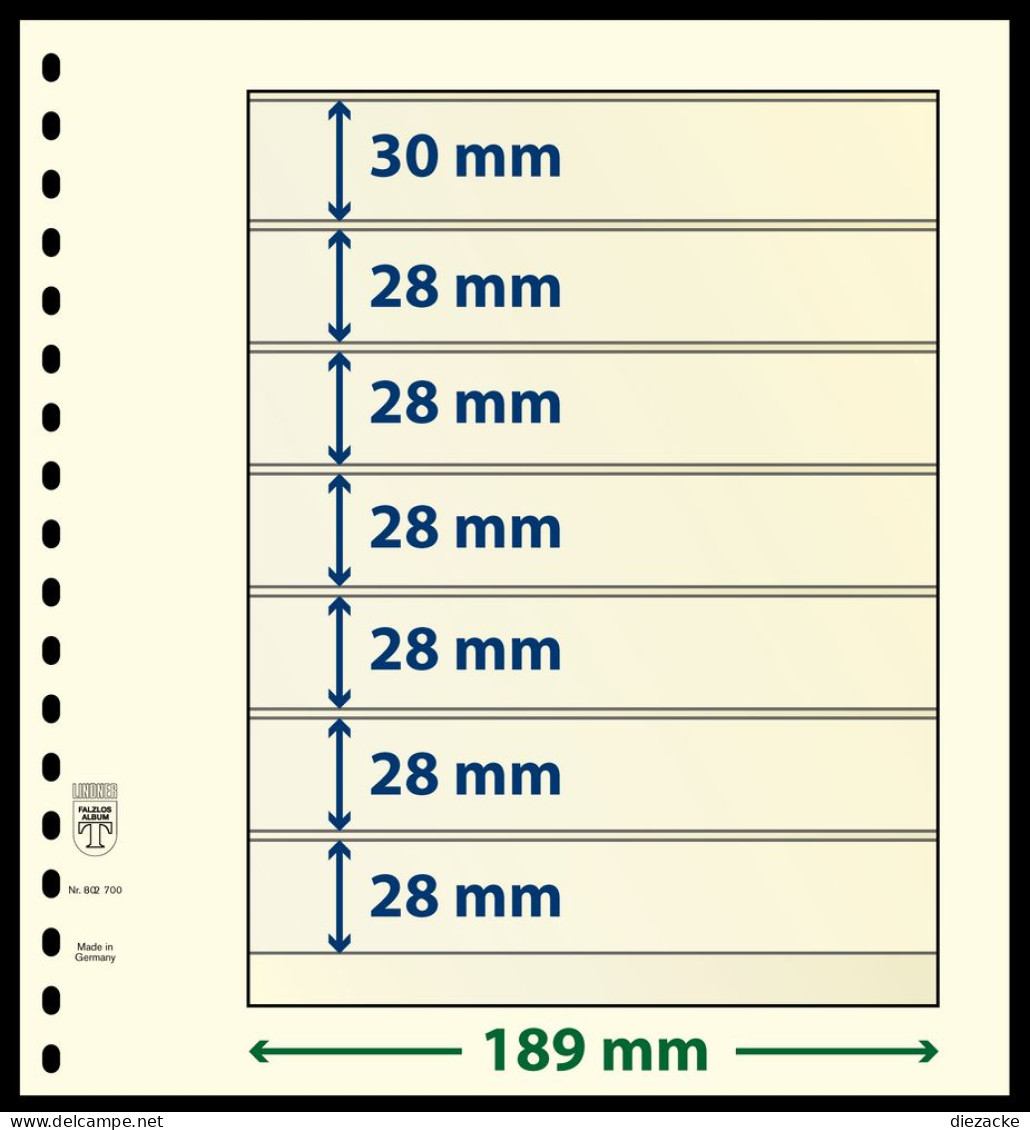 Lindner T - Blanko Blätter 802700P (10er Packung) Neu ( - Blank Pages