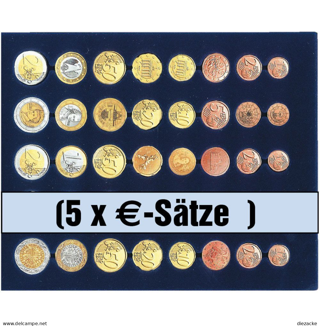 Safe Münztableau 6340 SP Für 5 Kompl. €-Sätze Neu - Supplies And Equipment