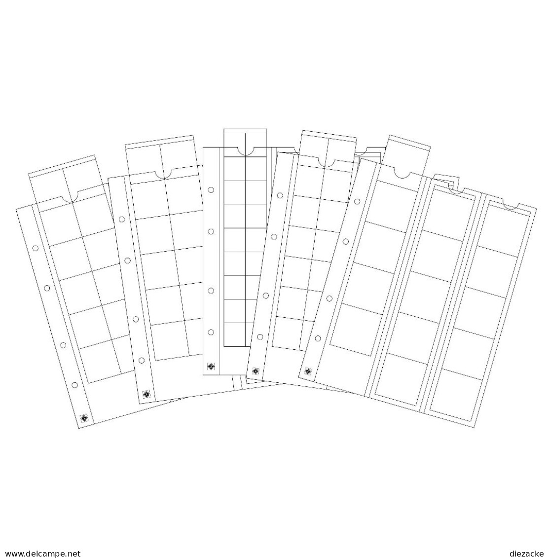 Leuchtturm Optima-Münzhüllen OPTIMA SORT (5er Pack) 340973 Neu - Supplies And Equipment