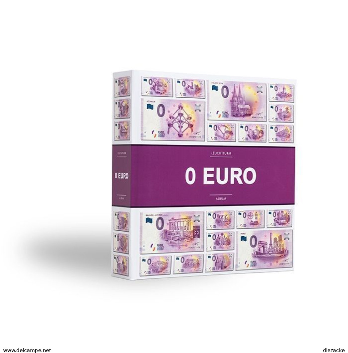 Leuchtturm Album Für 200 "Euro-Souvenier"-Banknoten 358046 Neu - Supplies And Equipment