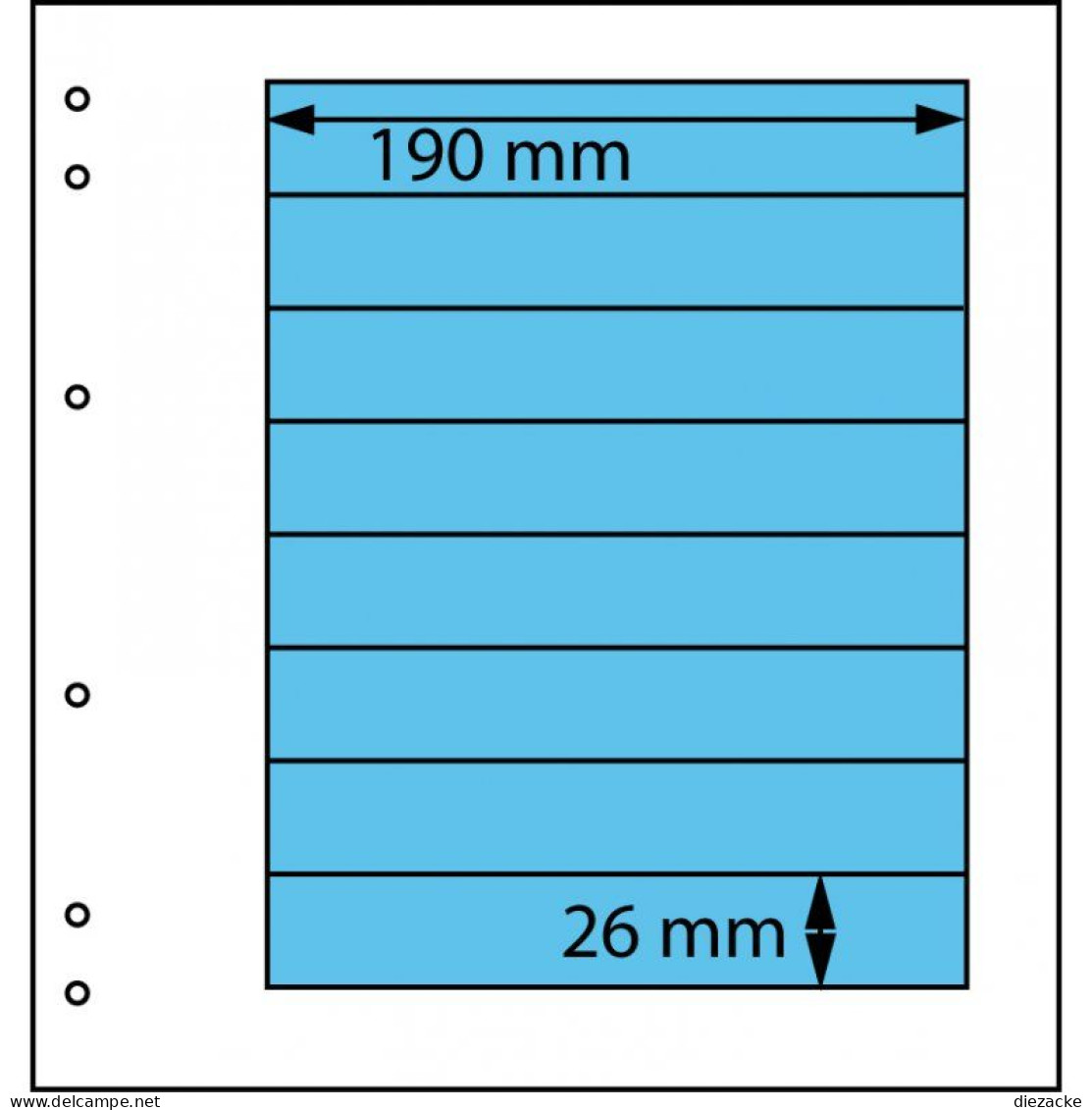 Schaubek Blankoblätter Gelblich-weiß 8 Taschen, 10 Blatt SBL17-10 Neu ( - Vierges