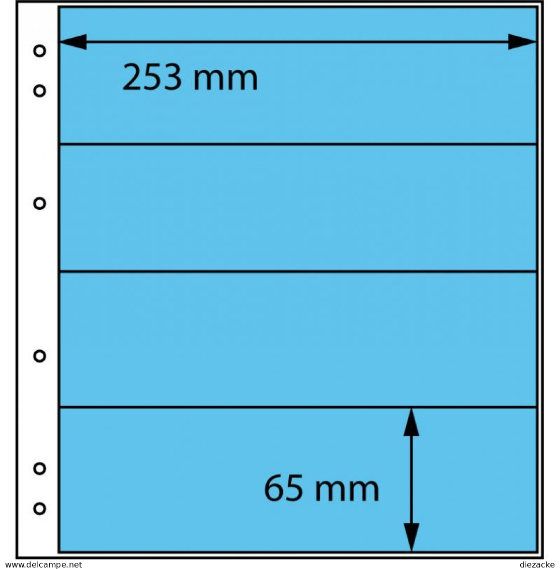 Schaubek Blankoblätter Gelblich-weiß 4 Taschen, 10 Blatt SBL12-10 Neu ( - Vierges