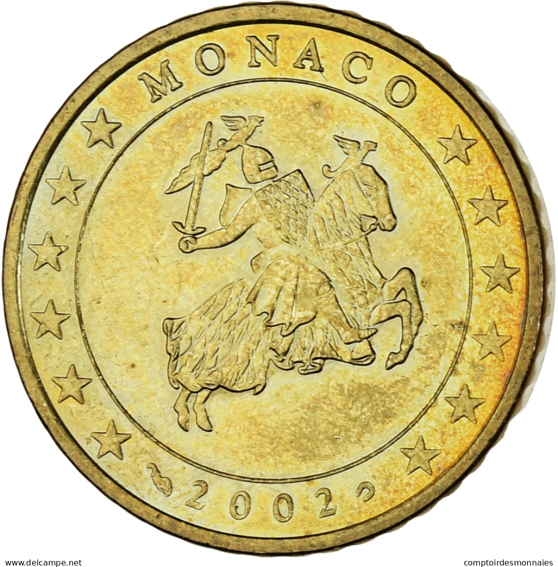 Monaco, Rainier III, 50 Euro Cent, 2002, Paris, SPL, Laiton, Gadoury:MC177 - Monaco