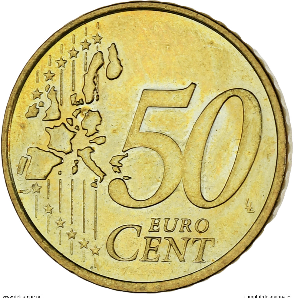 Monaco, Rainier III, 50 Euro Cent, 2002, Paris, SPL, Laiton, Gadoury:MC177 - Monaco