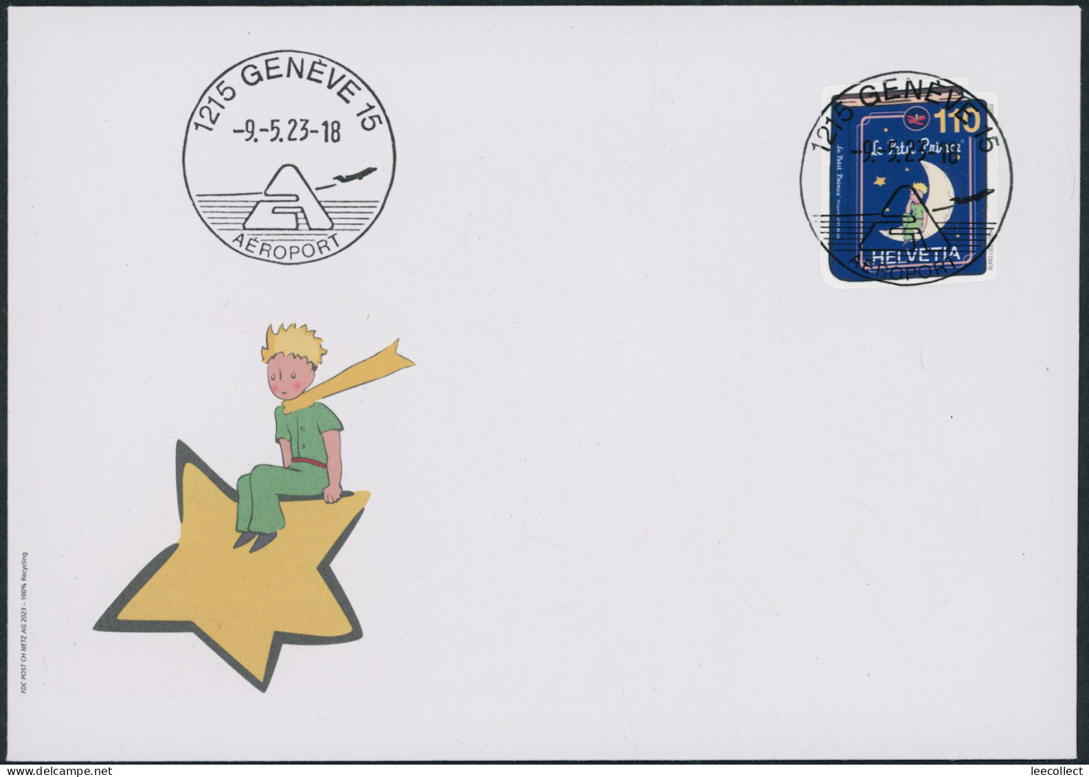 Suisse - 2023 - Kleine Prinz - Ersttagsbrief FDC ET - Ersttag Voll Stempel - Brieven En Documenten