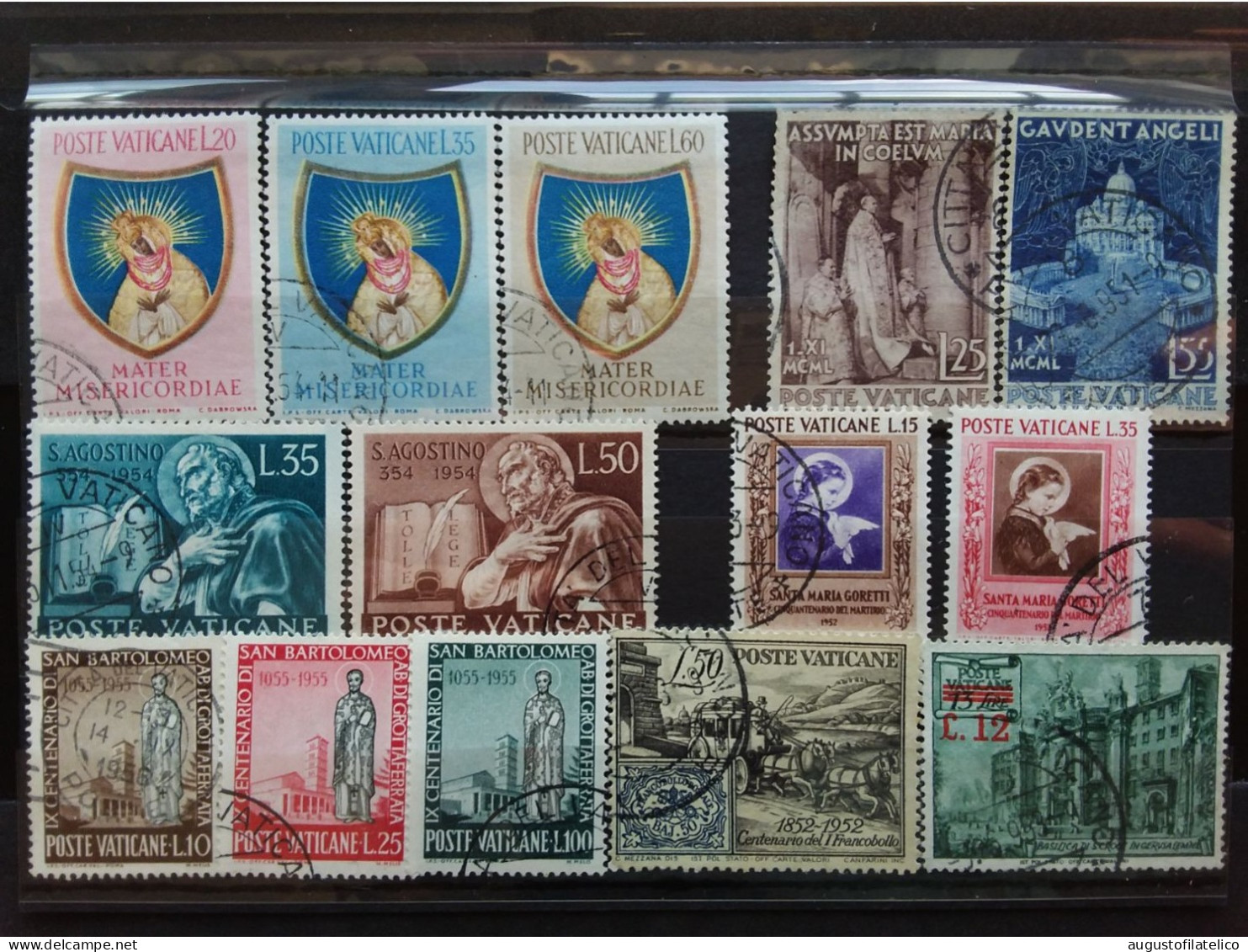 VATICANO - Serie Complete Anni '50 - Timbrati + Spese Postali - Used Stamps