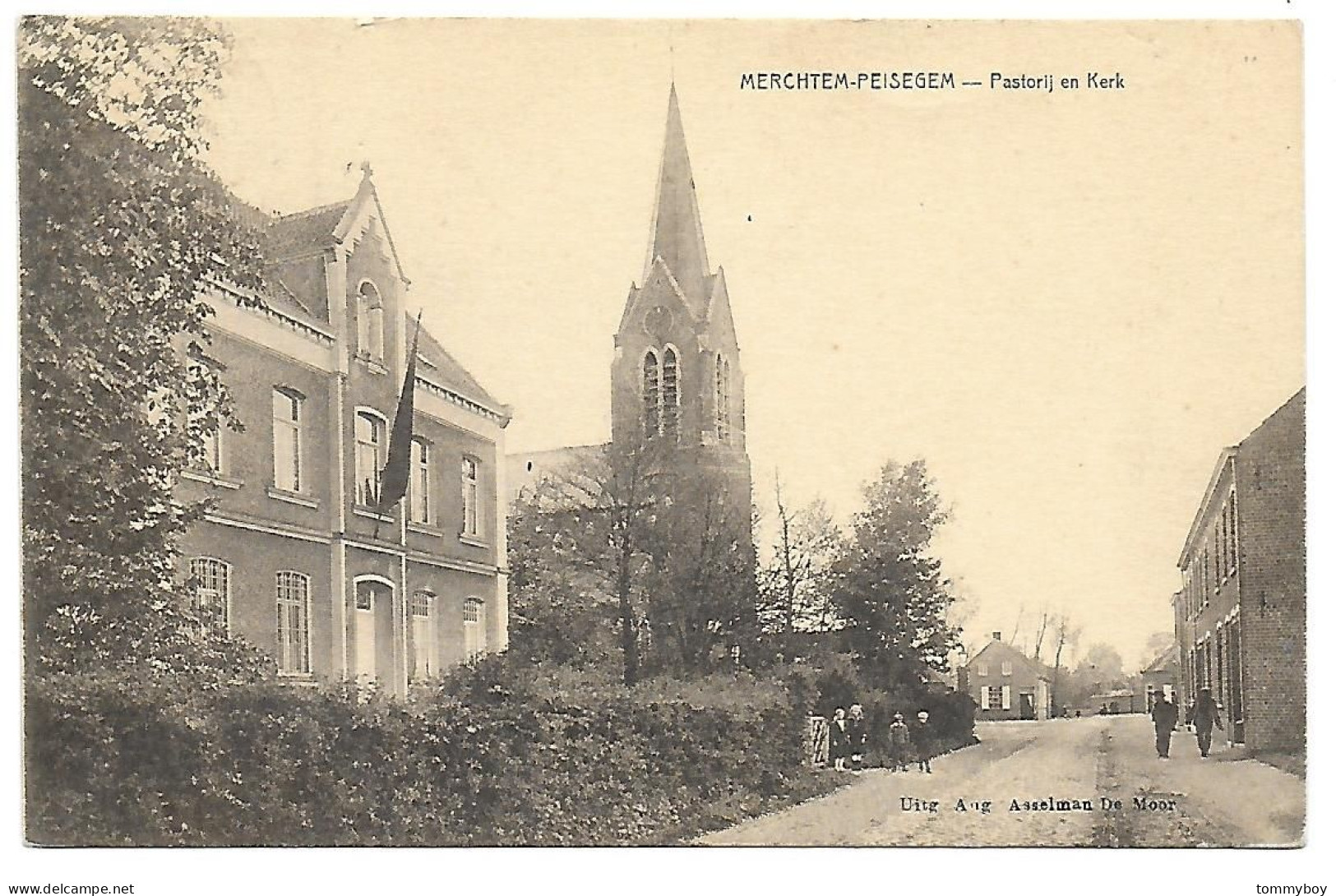 CPA Merchtem-Peisegem, Pastorij En Kerk - Merchtem