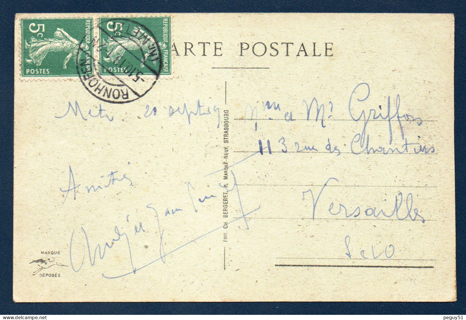 57. Metz. Rue Serpenoise. Serpenoise Street. Banque. Magasin De Timbres Pour Collections. Hôtel De Luxembourg. 1919 - Metz