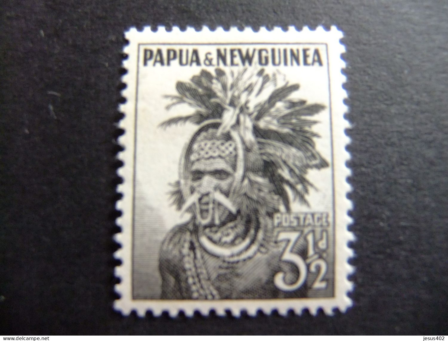 52 PAPUA NEW GUINEA / PAPOUASIE / NUEVA GUINEA / 1958 - 64 PEINADO De CHIMBU YVERT 20 MH - Papua New Guinea