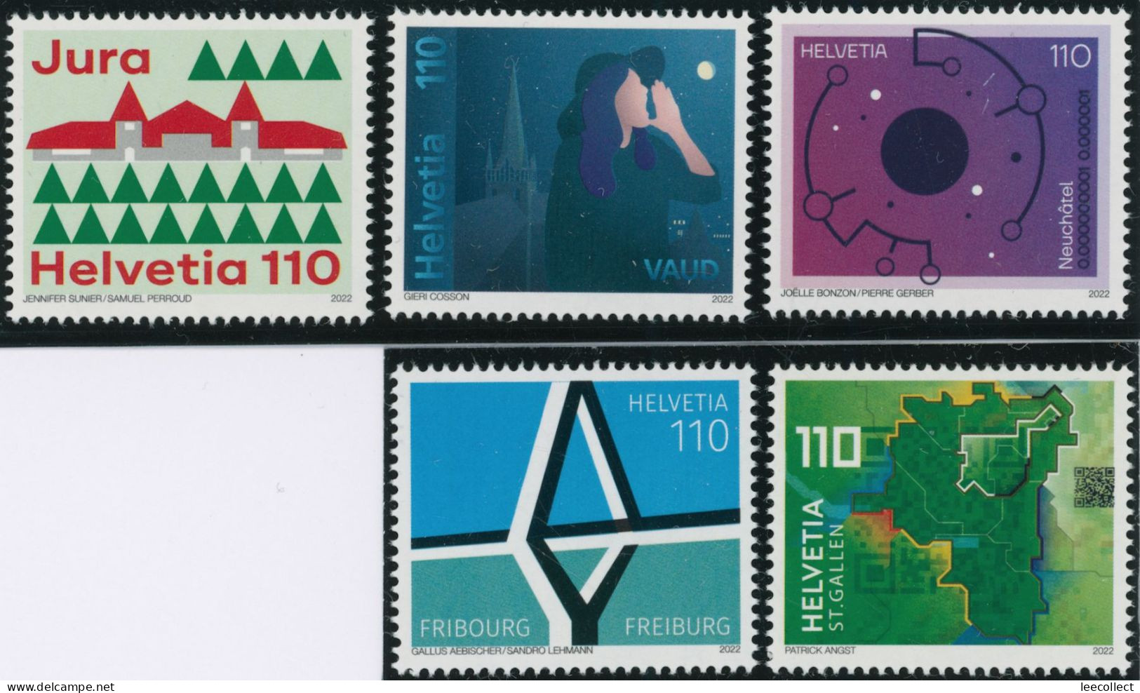 Suisse - 2022 - Kanton - Schweiz - Postfrisch ** - Nuevos