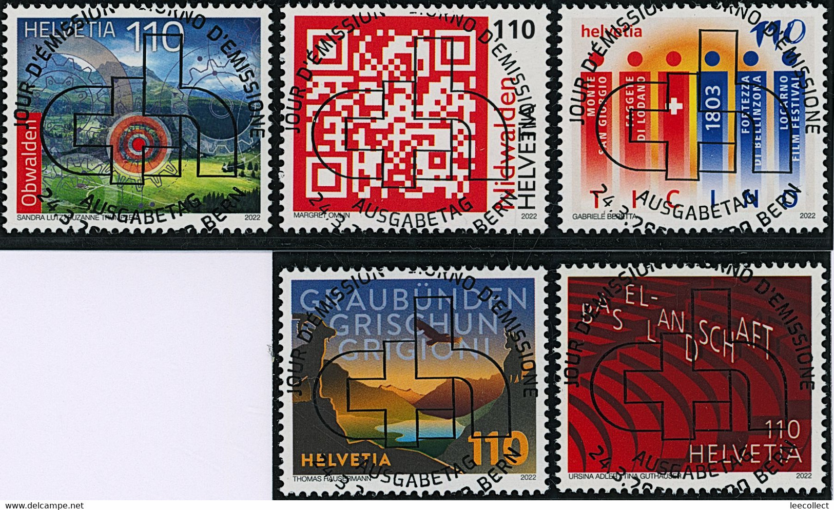 Suisse - 2022 - Kanton - Schweiz - Ersttag Voll Stempel ET - Used Stamps
