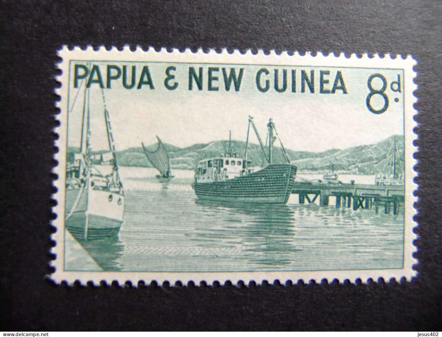 52 PAPUA NEW GUINEA / PAPOUASIE / NUEVA GUINEA / 1958 - 64 PUERTO MORESBY YVERT 27 MNH - Papúa Nueva Guinea