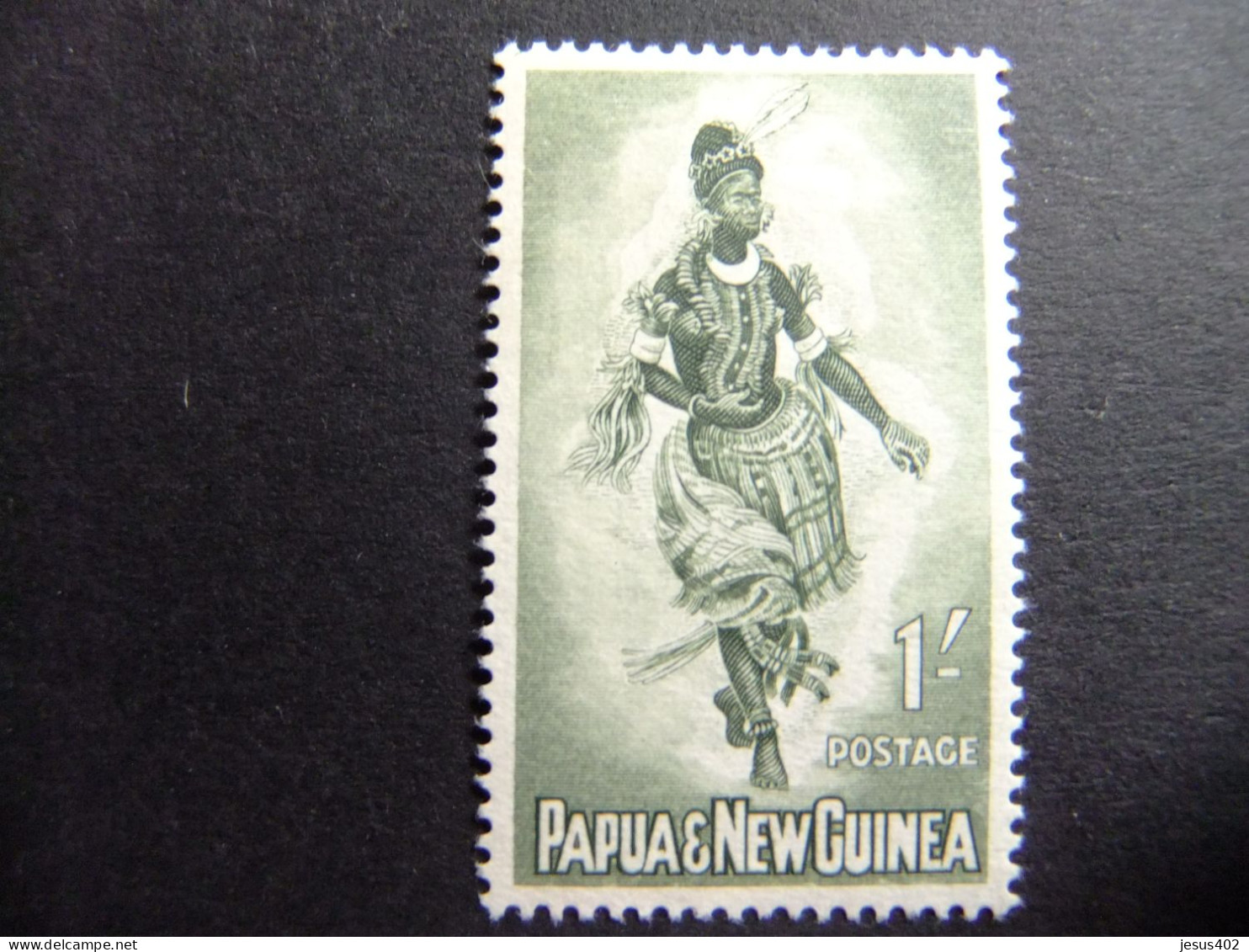 52 PAPUA NEW GUINEA / PAPOUASIE / NUEVA GUINEA / 1958 - 64 BAILARINA YVERT 29 MH - Papouasie-Nouvelle-Guinée