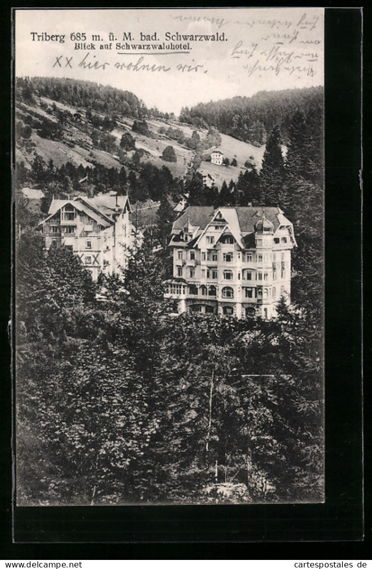 AK Triberg, Blick Auf Das Schwarzwaldhotel  - Triberg