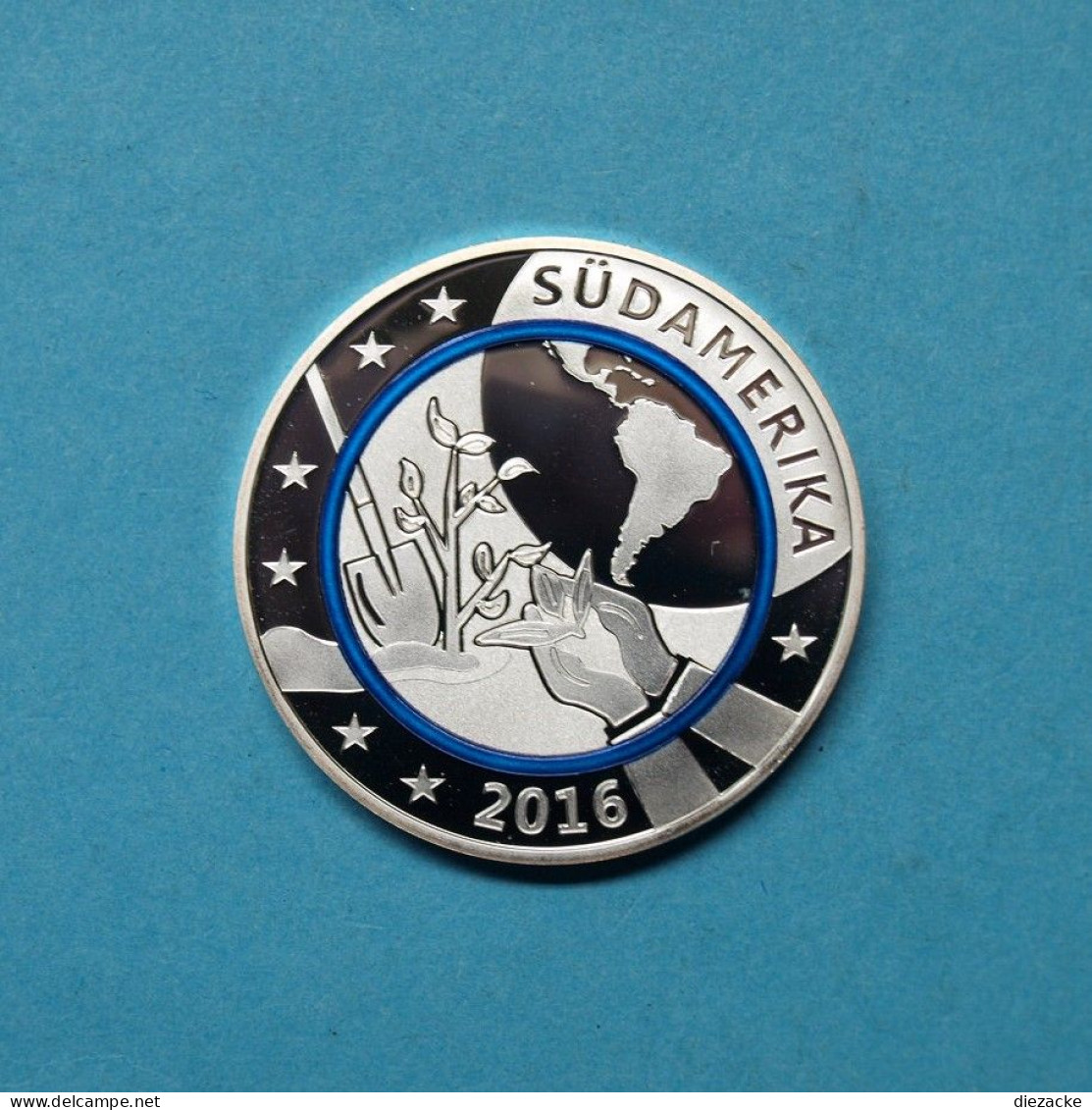 2016 Medaille "Südamerika" Versilbert PP (M4702 - Unclassified