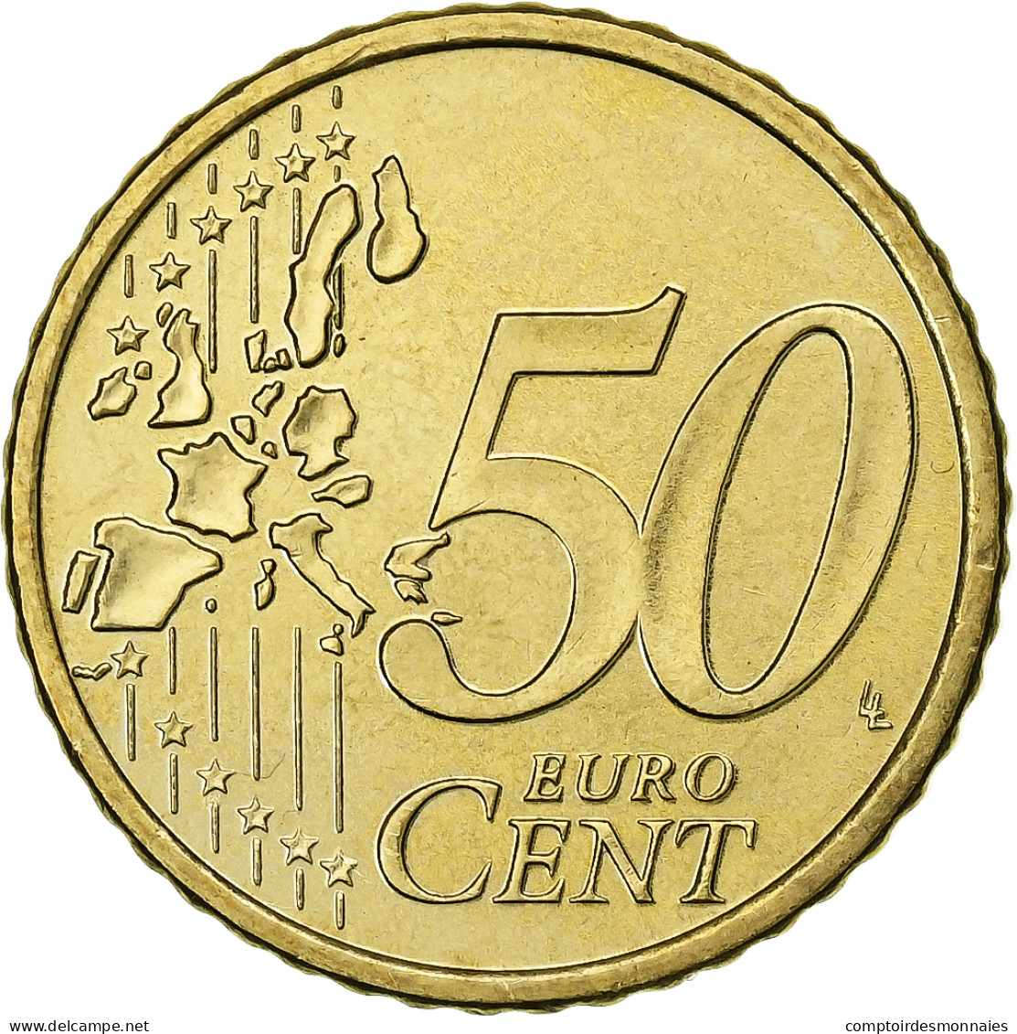 Finlande, 50 Euro Cent, 2000, Vantaa, SUP, Laiton, KM:103 - Finlandia