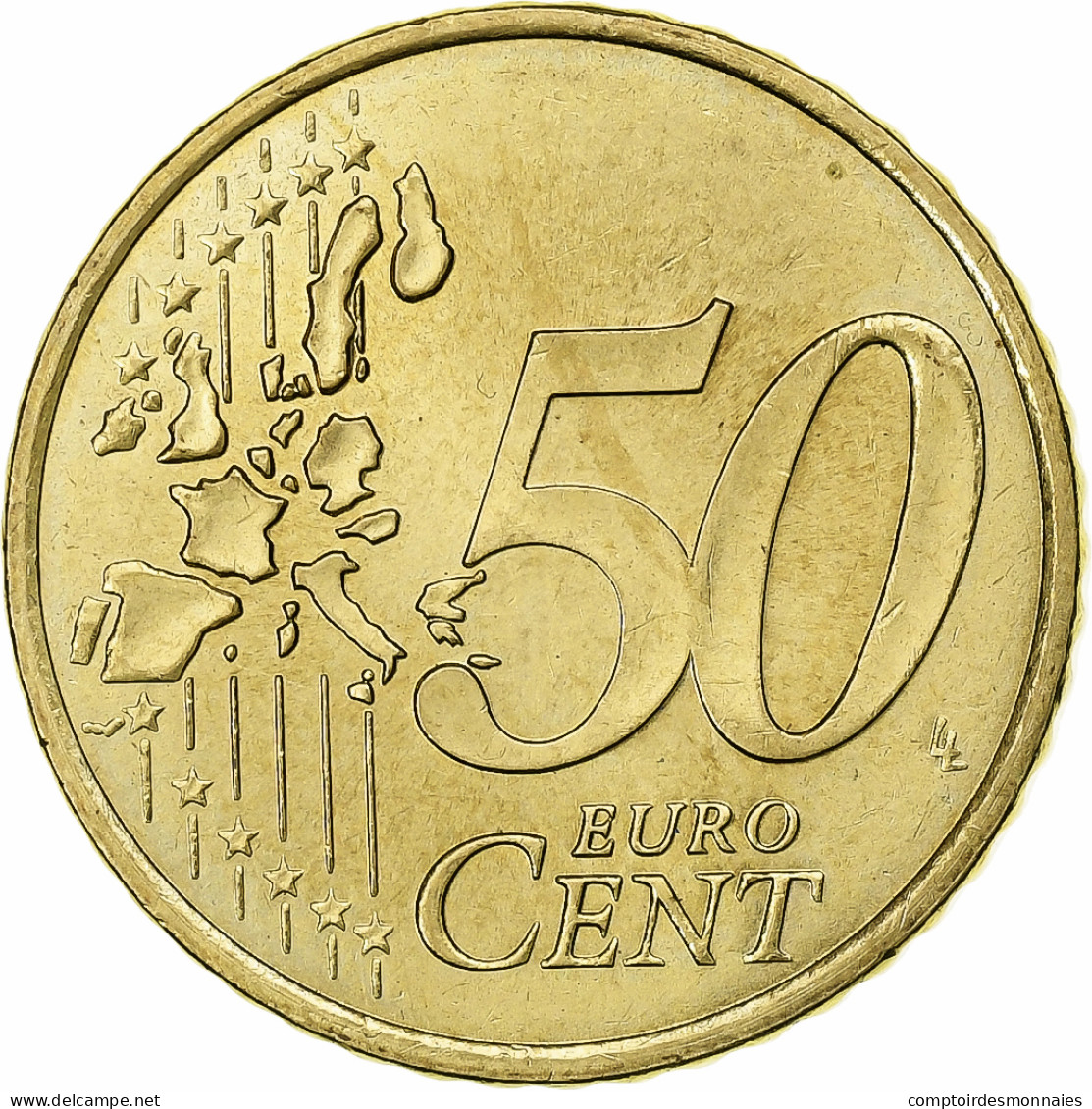France, 50 Euro Cent, 1999, Paris, SPL, Laiton, KM:1287 - France