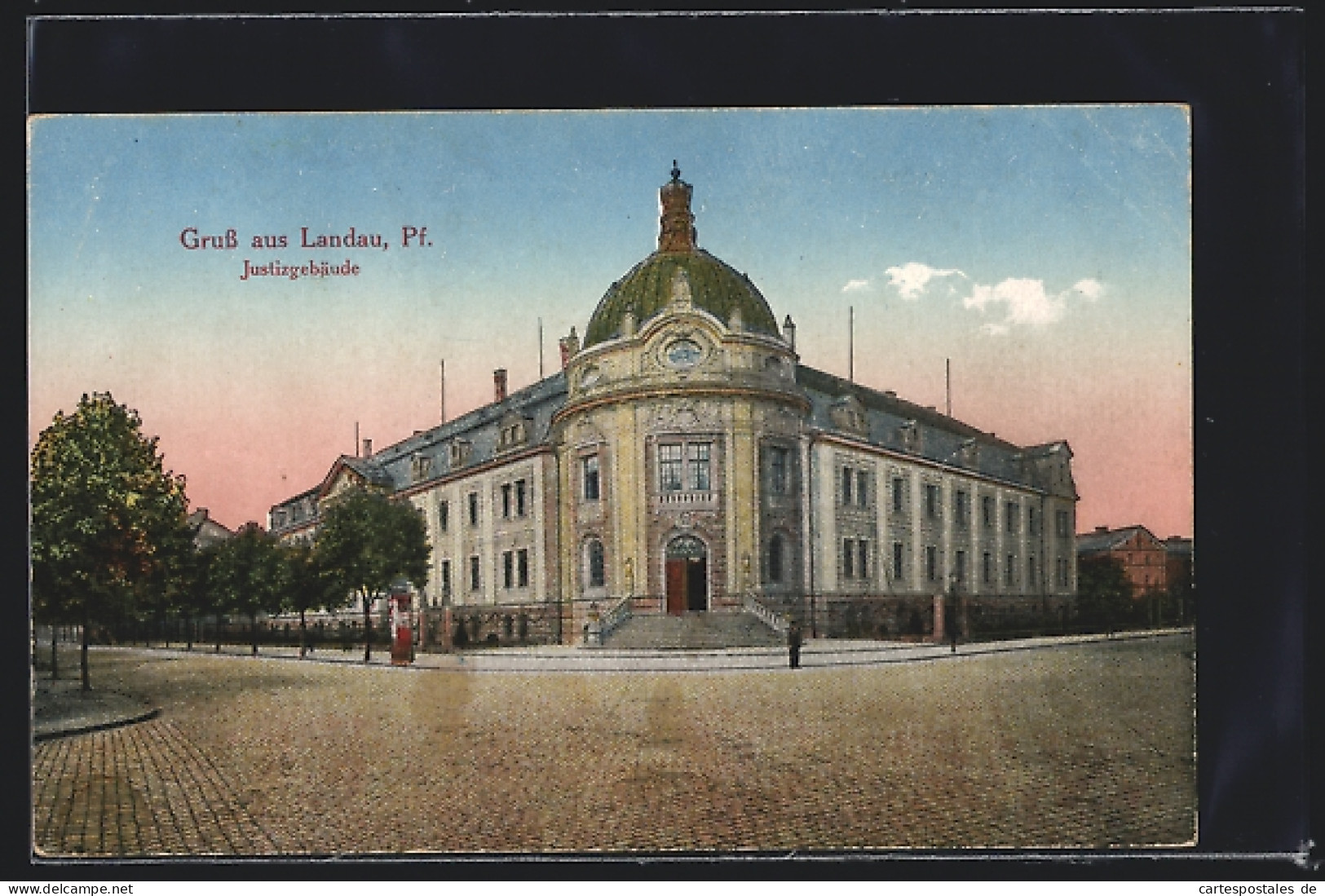 AK Landau /Pfalz, Justizgebäude  - Landau