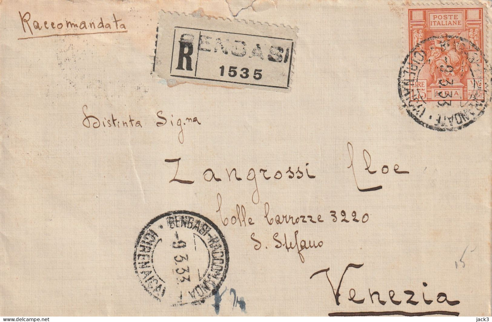 STORIA POSTALE - COLONIE - (COME DA SCANSIONE) - Libyen