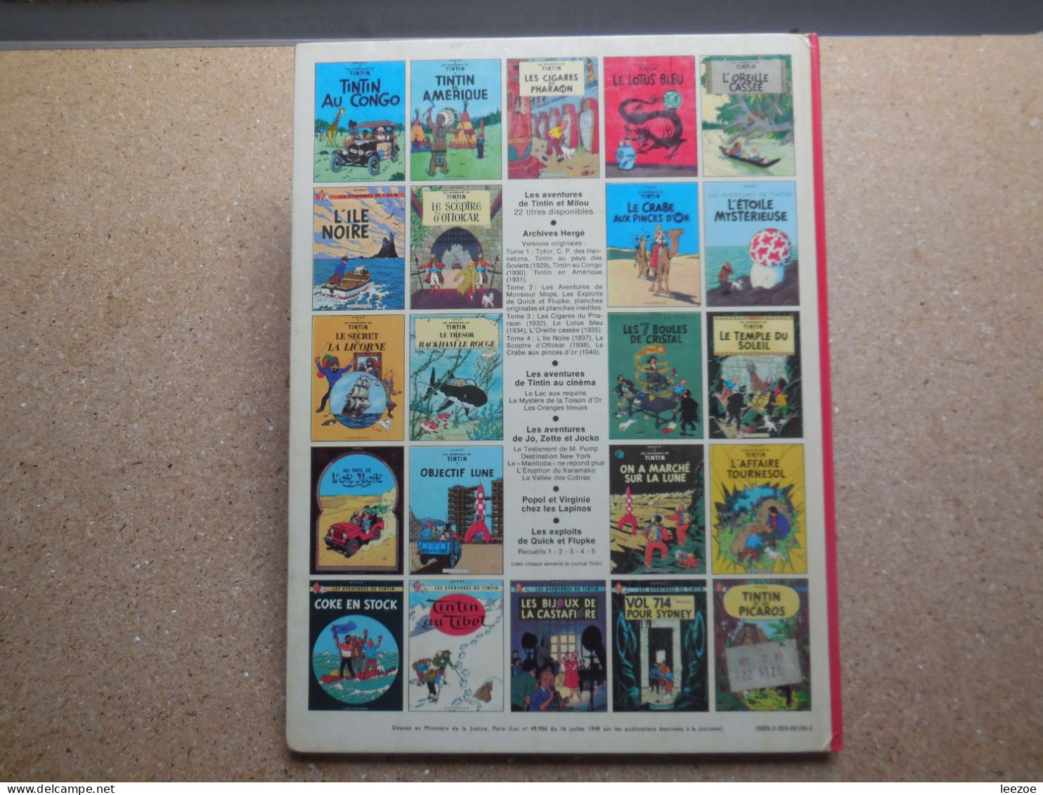 BD Tintin 7CA L'ILE NOIRE  Dépôt Légal : 2e Trimestre 1966; D. 1966/0053/35.................N5 - Tintin