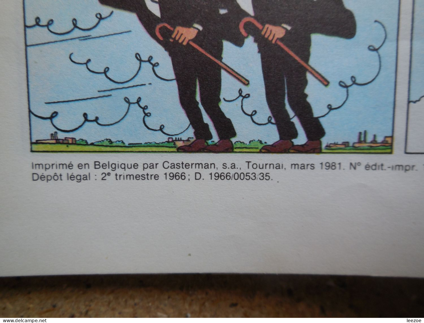 BD Tintin 7CA L'ILE NOIRE  Dépôt Légal : 2e Trimestre 1966; D. 1966/0053/35.................N5 - Tintin