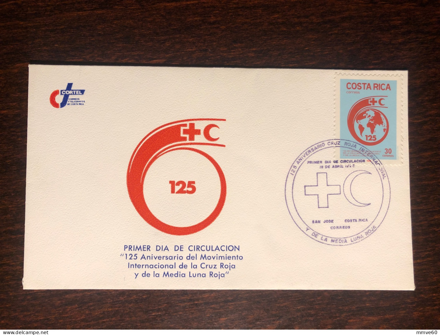 COSTA RICA  FDC COVER 1988 YEAR RED CROSS HEALTH MEDICINE STAMPS - Costa Rica