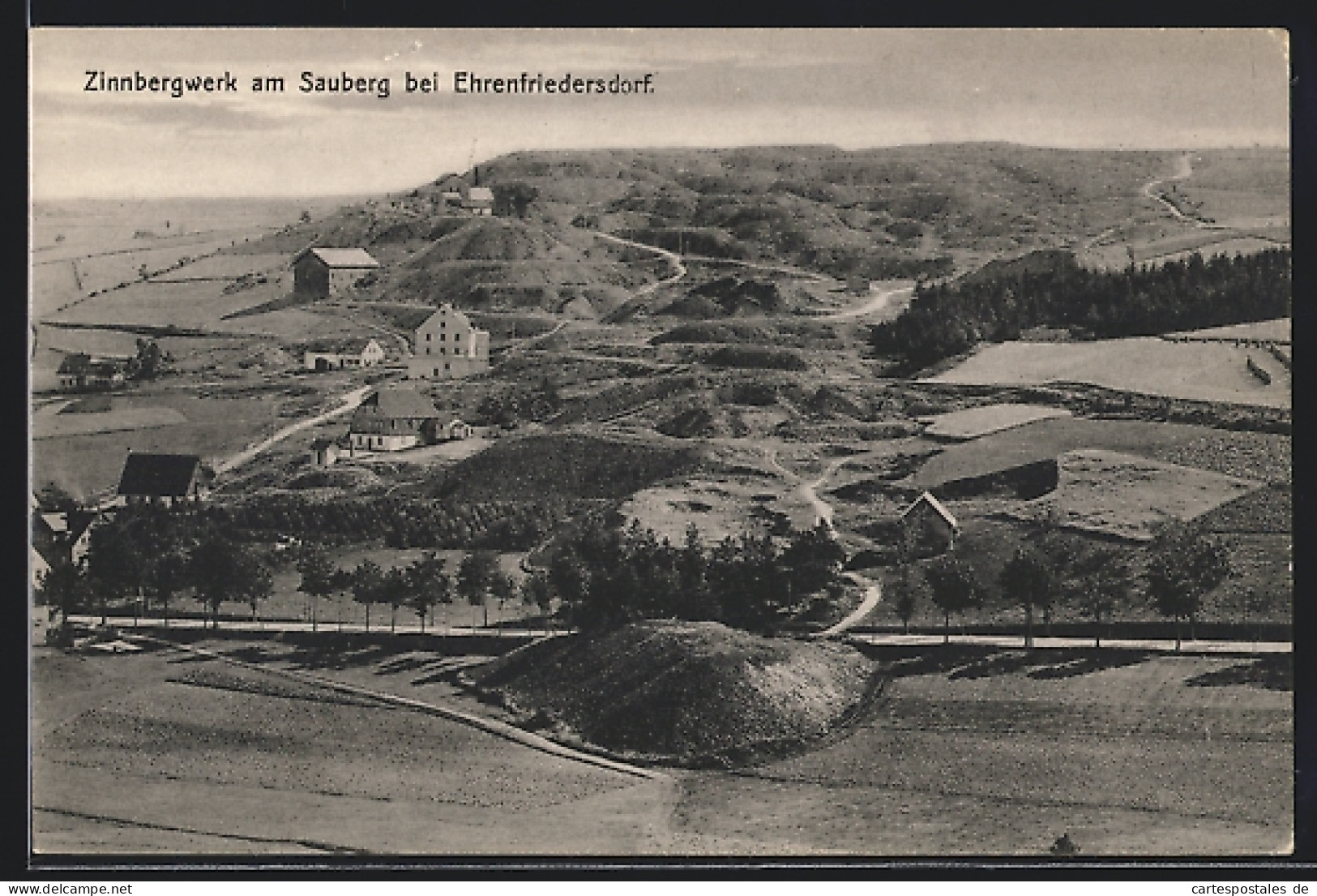 AK Ehrenfriedersdorf, Zinnbergwerk Am Sauberg  - Bergbau