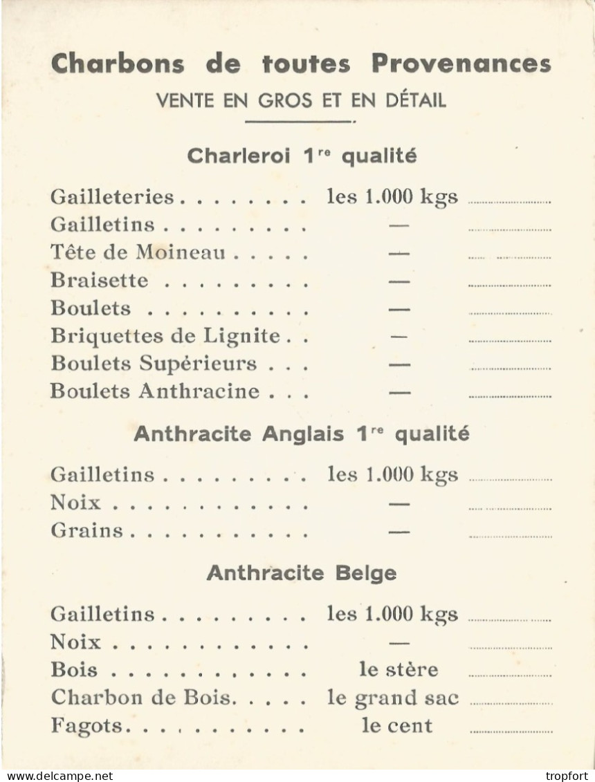 Carte De Visite  André MICHEL  TRILPORT 77  Rue De Montceaux BOIS CHARBON - Visitekaartjes