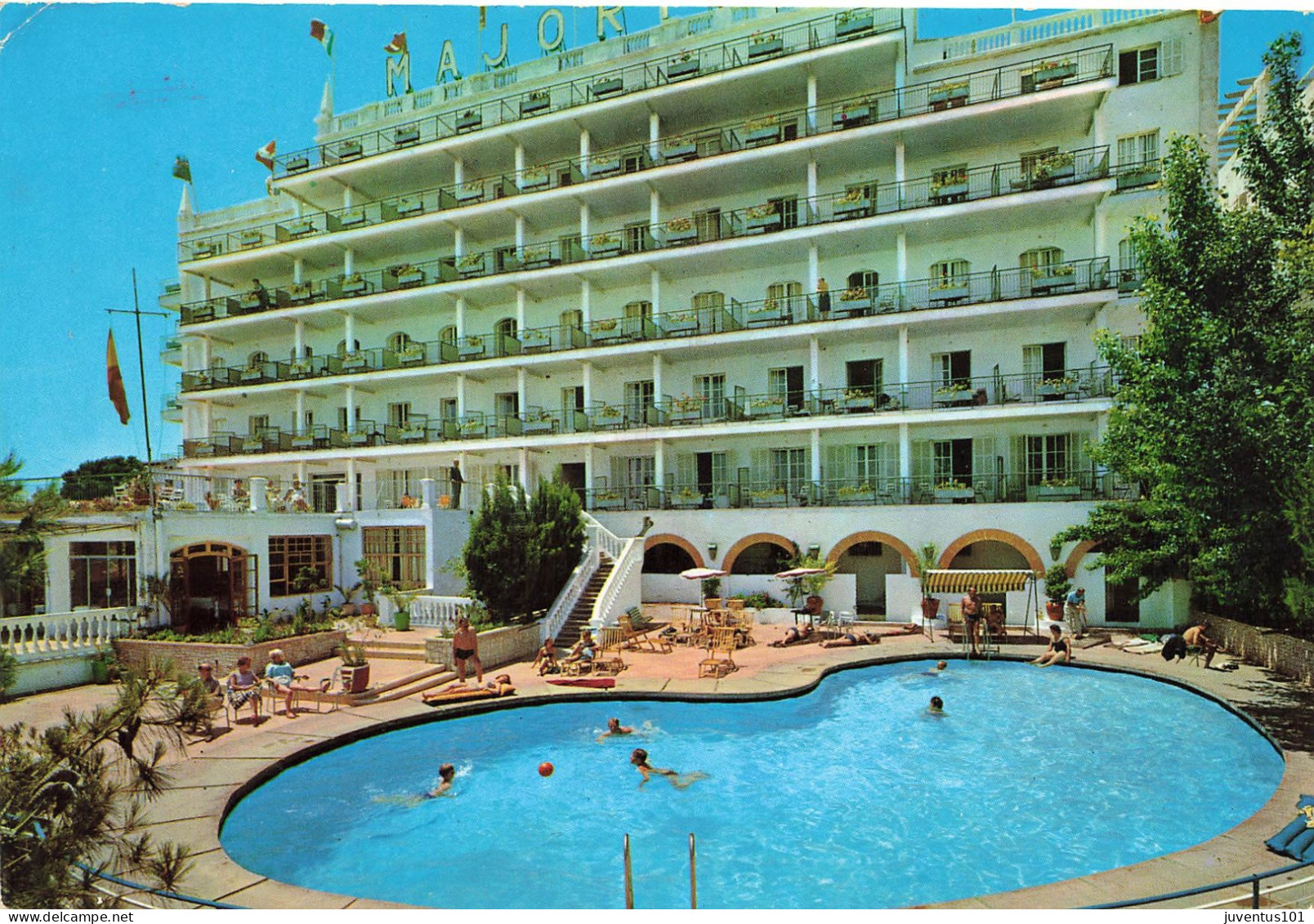 CPSM Palma De Mallorca-Hotel Majorica-Timbre    L2790 - Palma De Mallorca