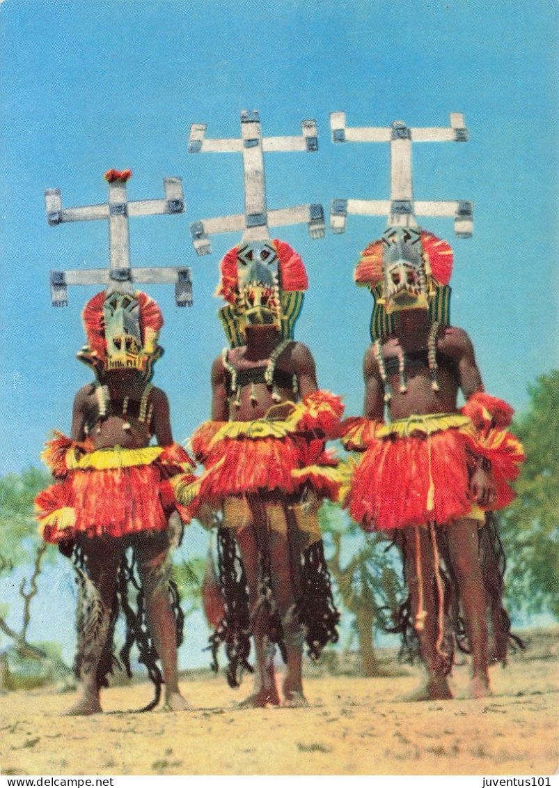 CPSM Masques Et Danseurs D'Afrique-Sanga-Danseurs Dogons    L2791 - Ohne Zuordnung