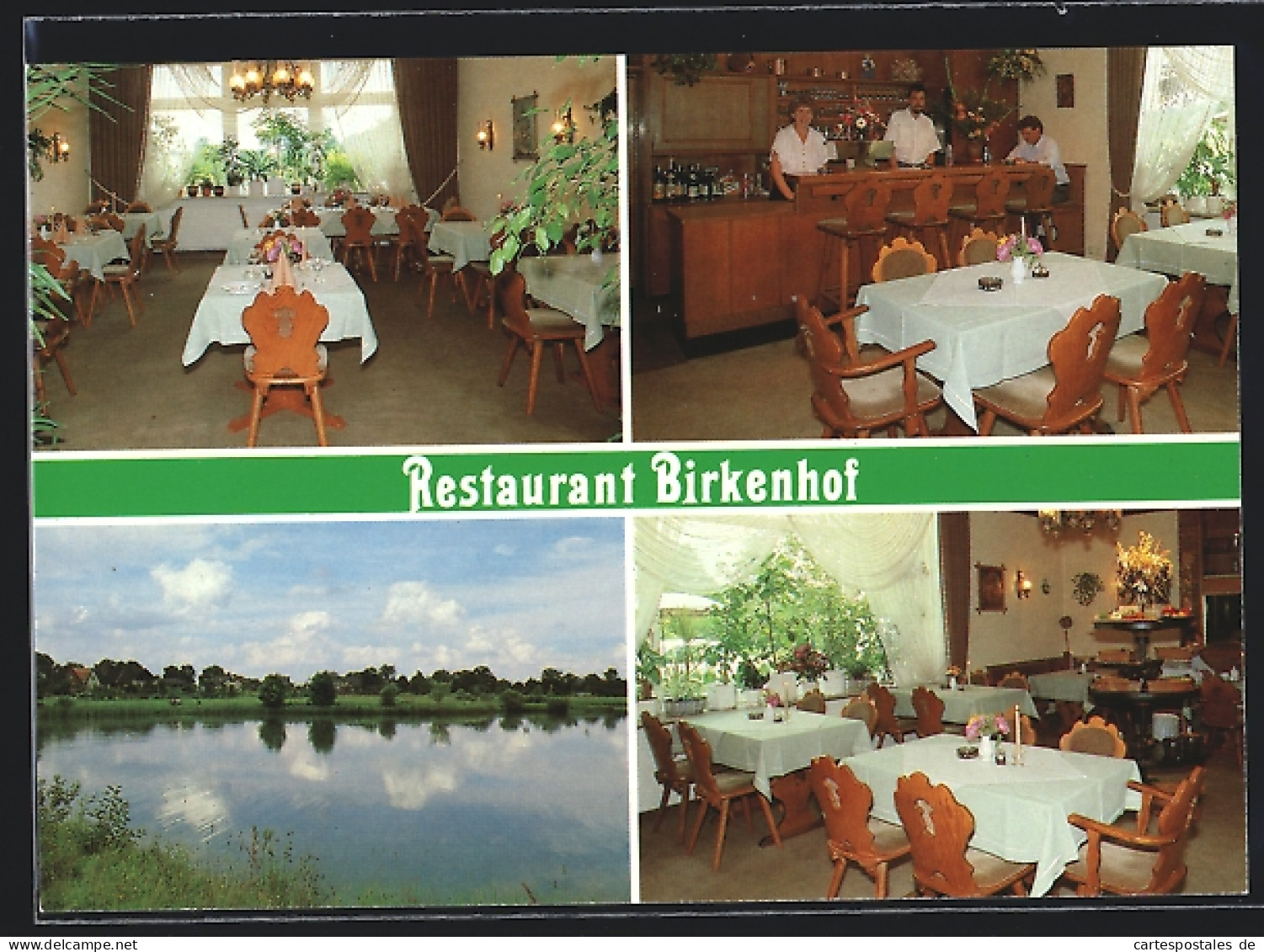 AK Dannenberg /Elbe, Restaurant Birkenhof, Innenansichten, Marschtorstrasse 27c, Seepartie  - Dannenberg