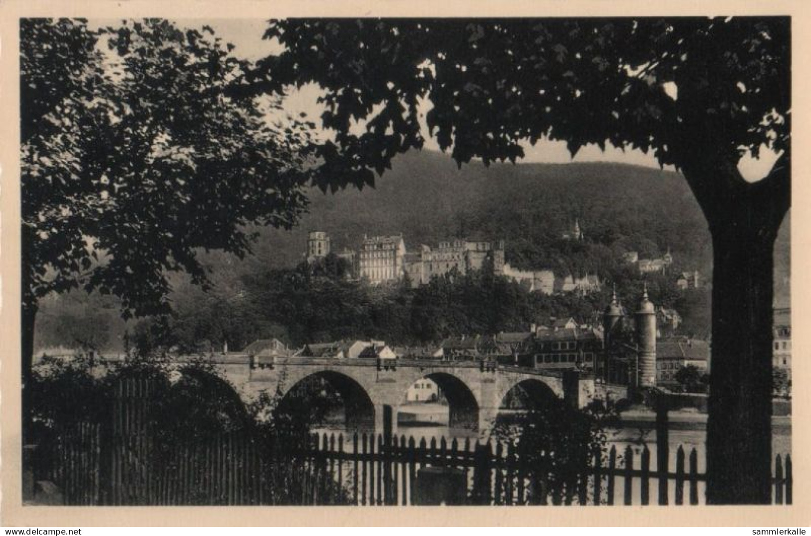 84626 - Heidelberg - Die Alte Brücke Mit Schloss - 1951 - Heidelberg