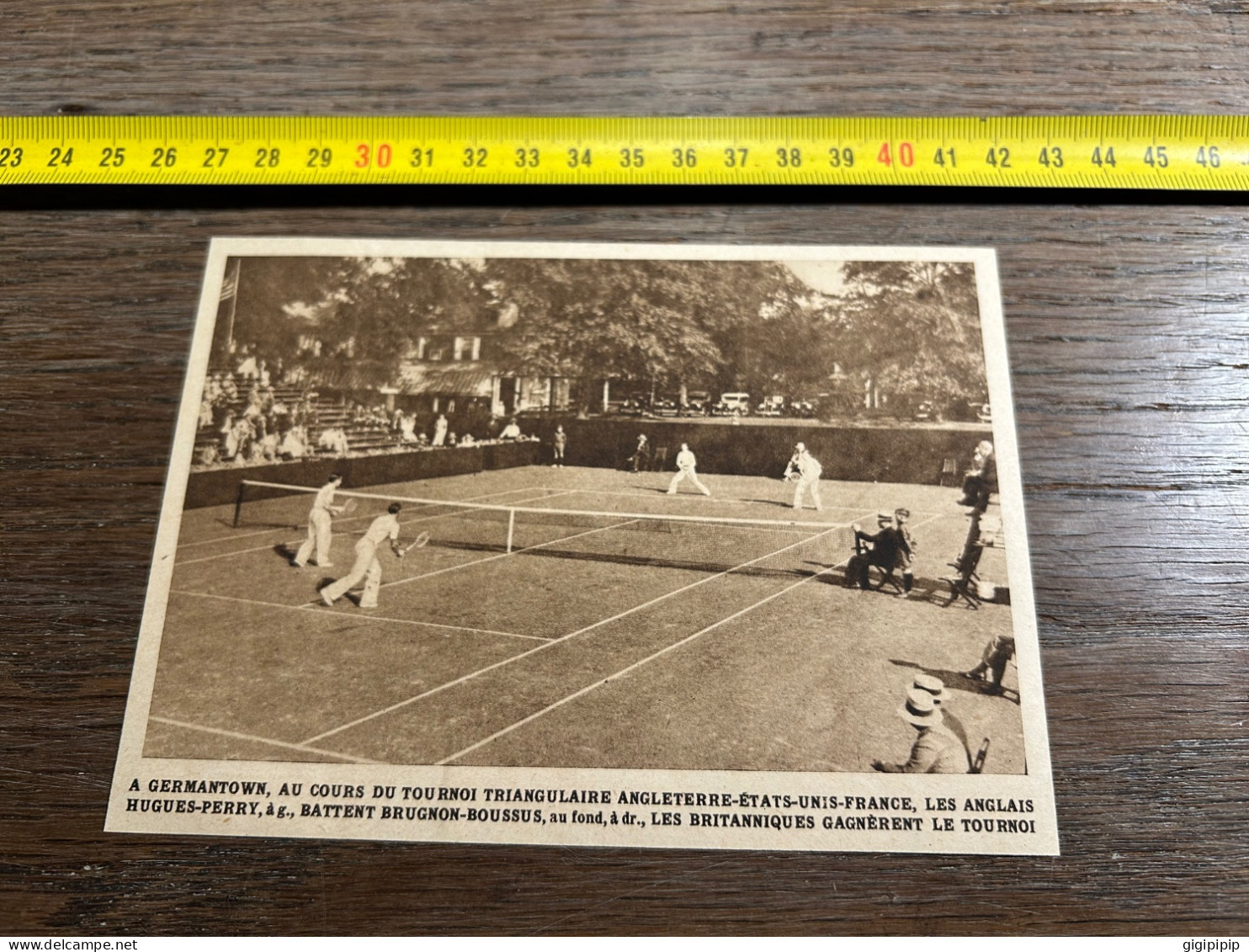 1931 MDS A GERMANTOWN Tennis HUGUES-PERRY BRUGNON-BOUSSUS, - Verzamelingen