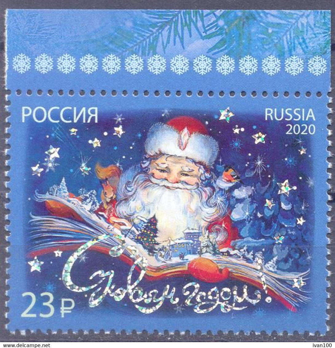 2020. Russia, New Year, Type II,  1v, Mint/** - Nuovi