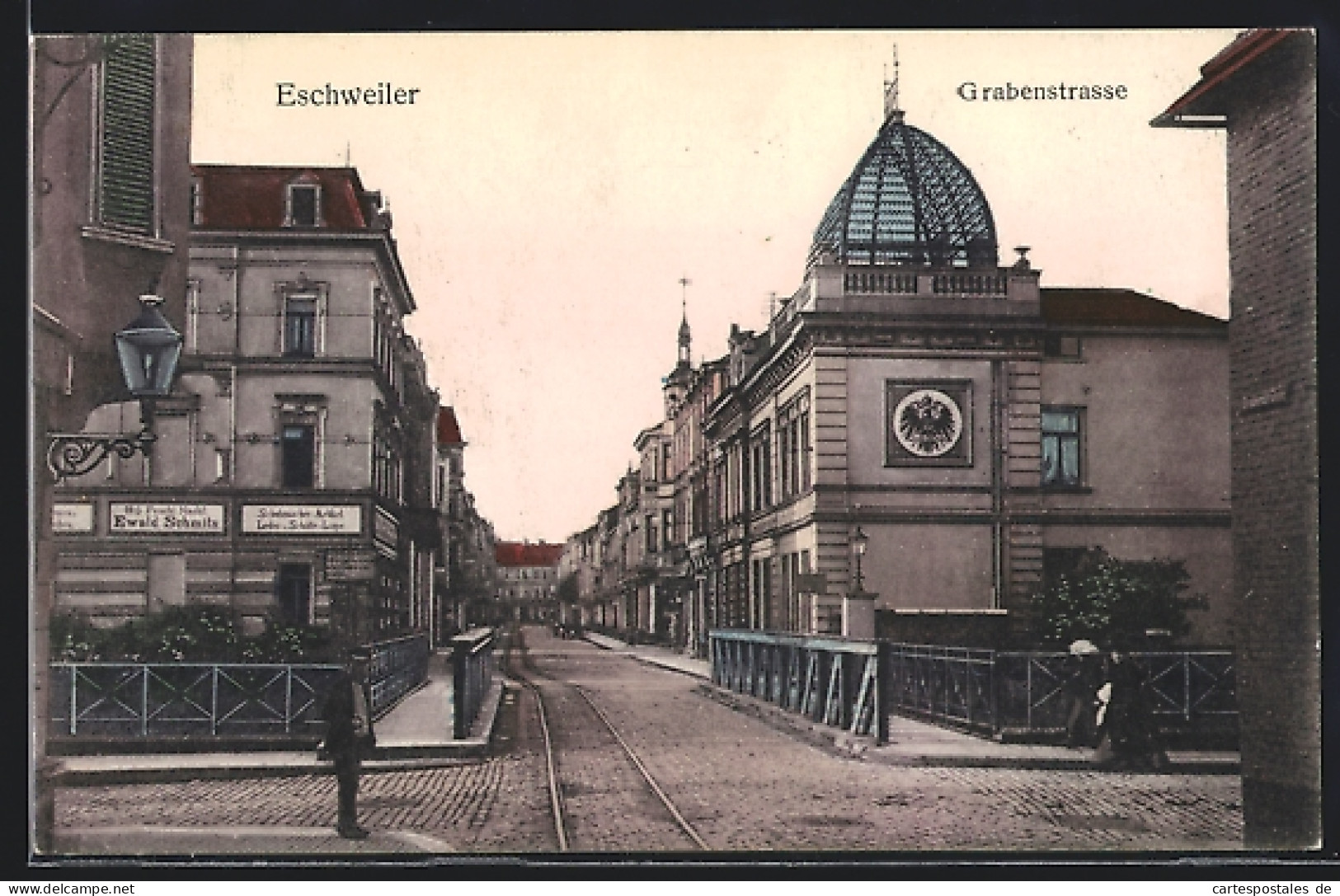 AK Eschweiler, Grabenstrasse Mit Postamt  - Eschweiler