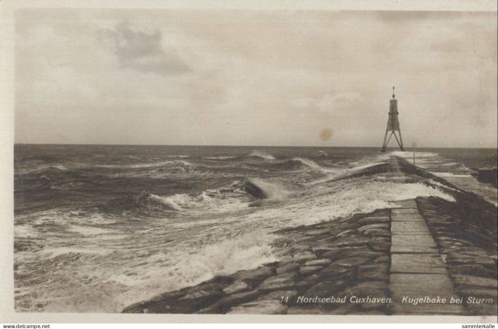 131999 - Cuxhaven - Kugelbake Bei Sturm - Cuxhaven