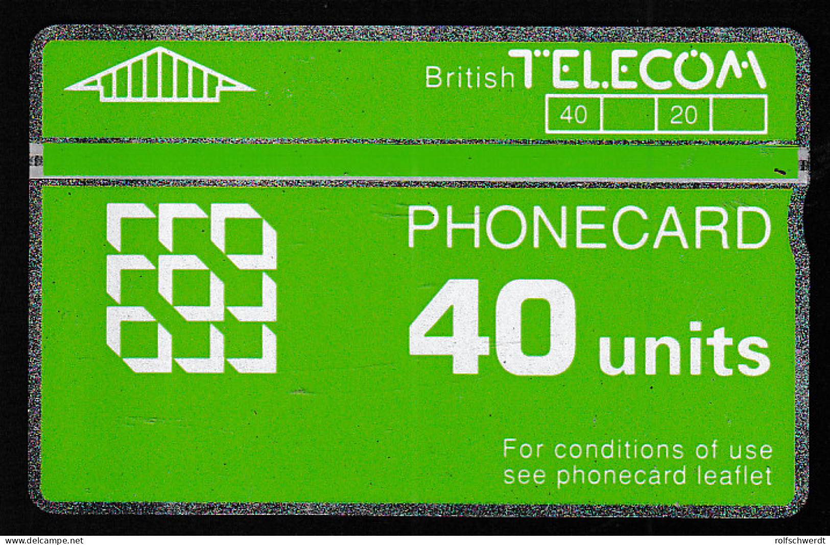 British Telekom Phonecard 40 Units - Non Classés