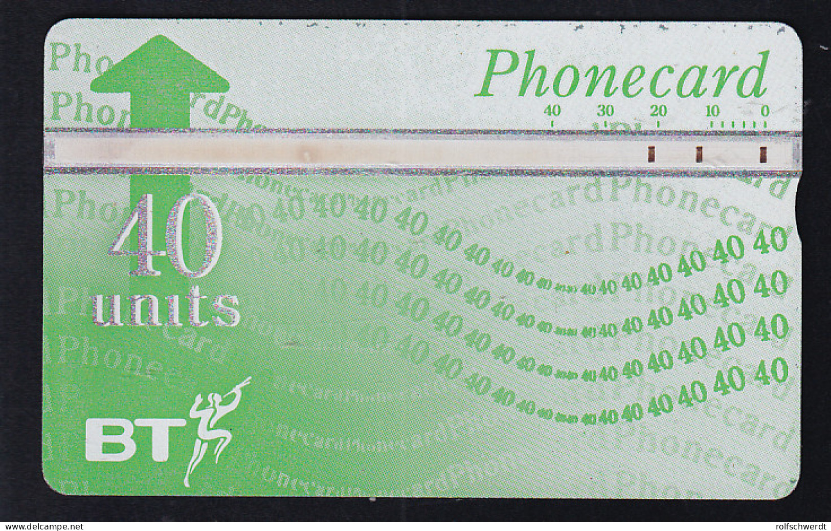 British Telekom Phonecard 40 Units - Unclassified