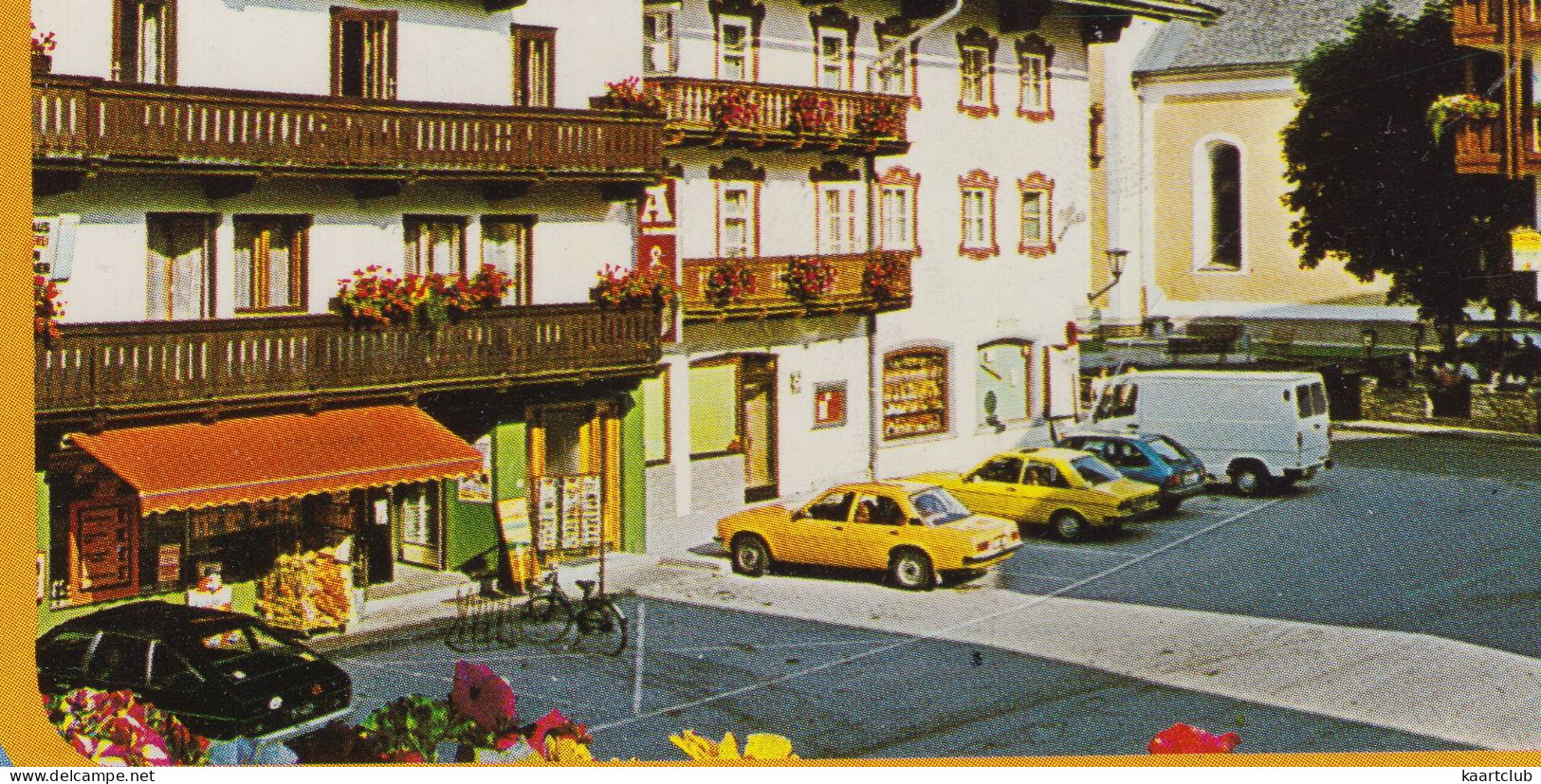 Westendorf/Brixental: SIMCA 1309, OPEL ASCONA B, AUDI 80, MAZDA 323, MERCEDES T3 - Gasthof Mesnerwirt- (Tirol, Austria) - Turismo