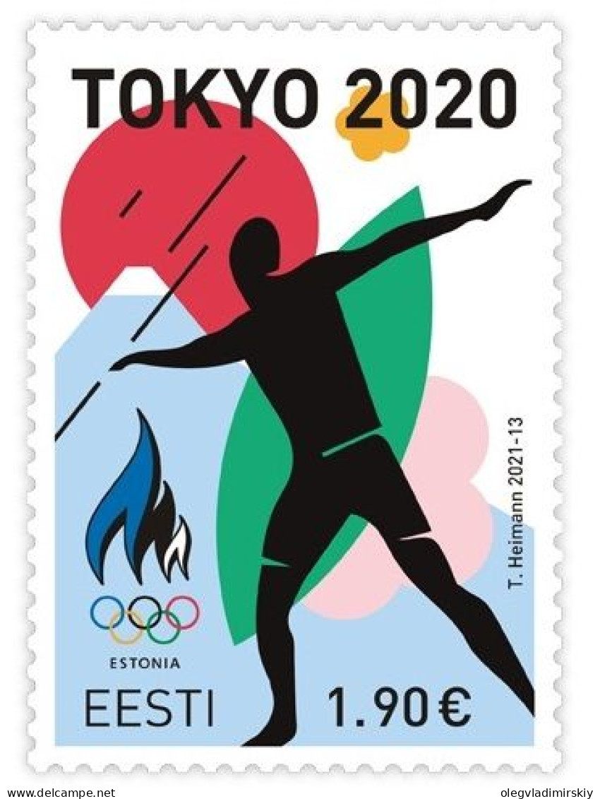 Estonia Estland Estonie 2021 Summer Olympics In Tokyo Olympic Games Stamp MNH - Estate 2020 : Tokio