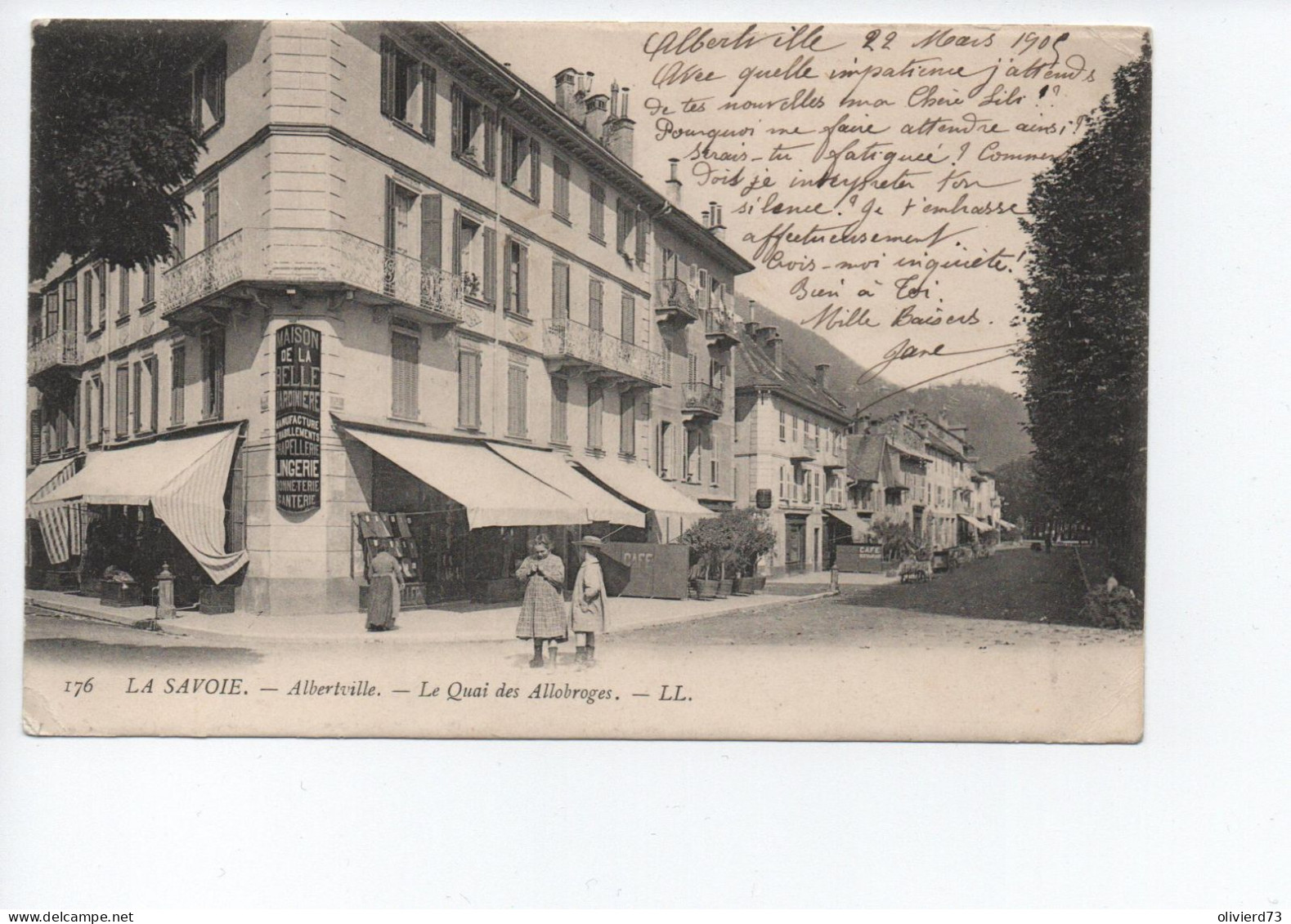 Cpa - 73 - Albertville - Le Quai Des Allobroges  -  A VOIR - Albertville