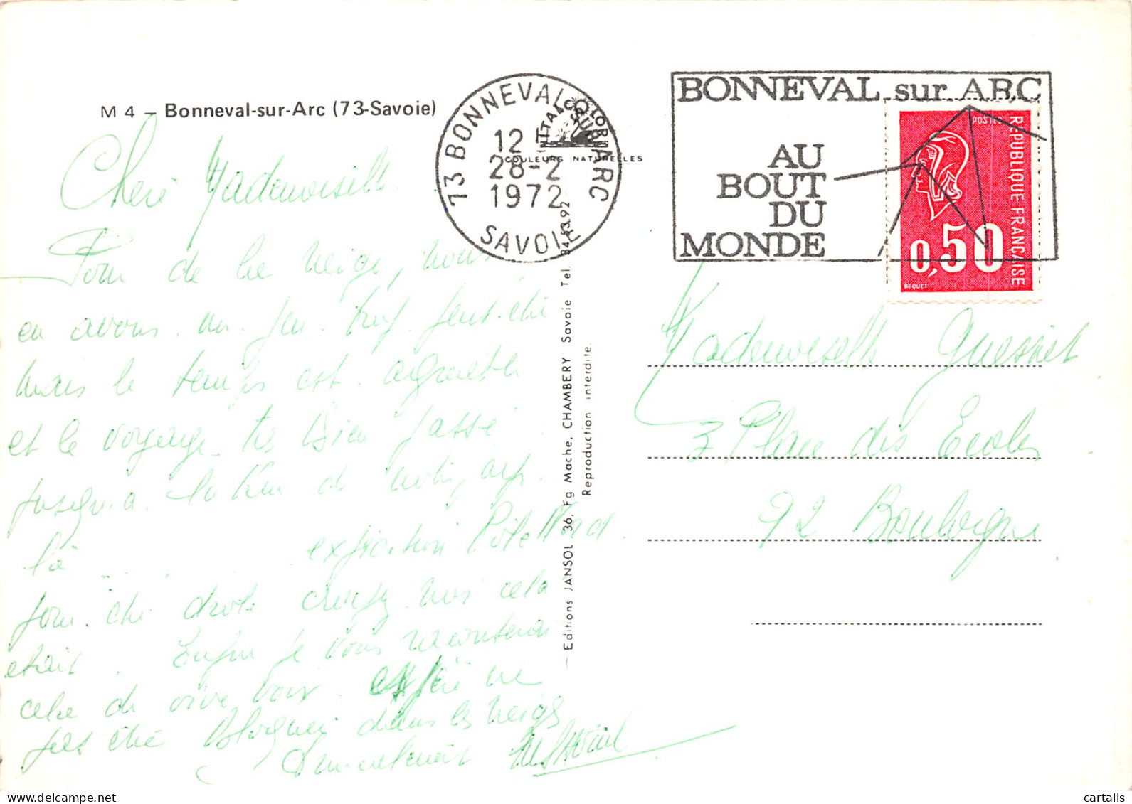 73-BONNEVAL SUR ARC-N°C-4340-D/0261 - Bonneval Sur Arc