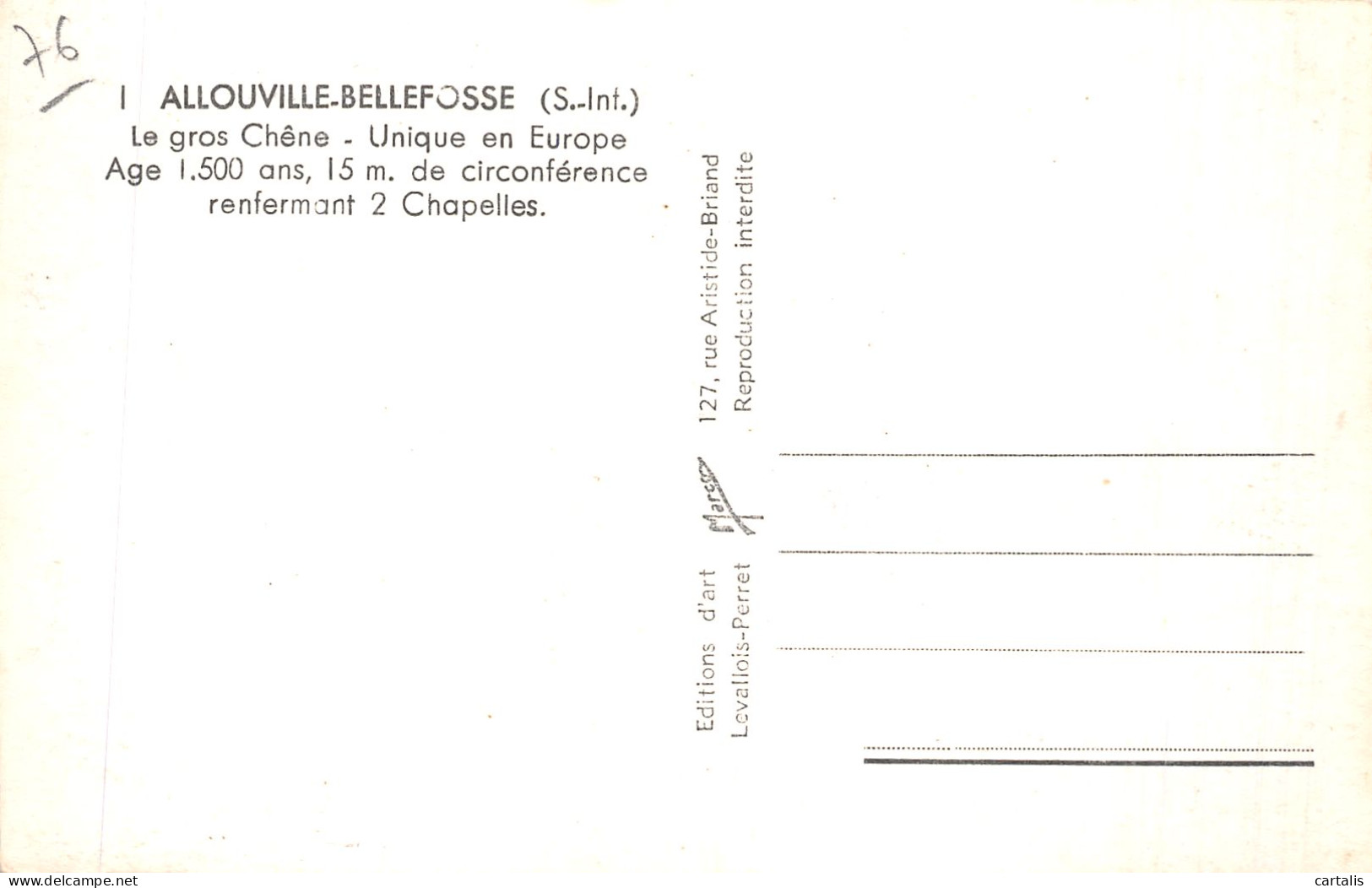 76-ALLOUVILLE BELLEFOSSE-N°4478-F/0253 - Allouville-Bellefosse
